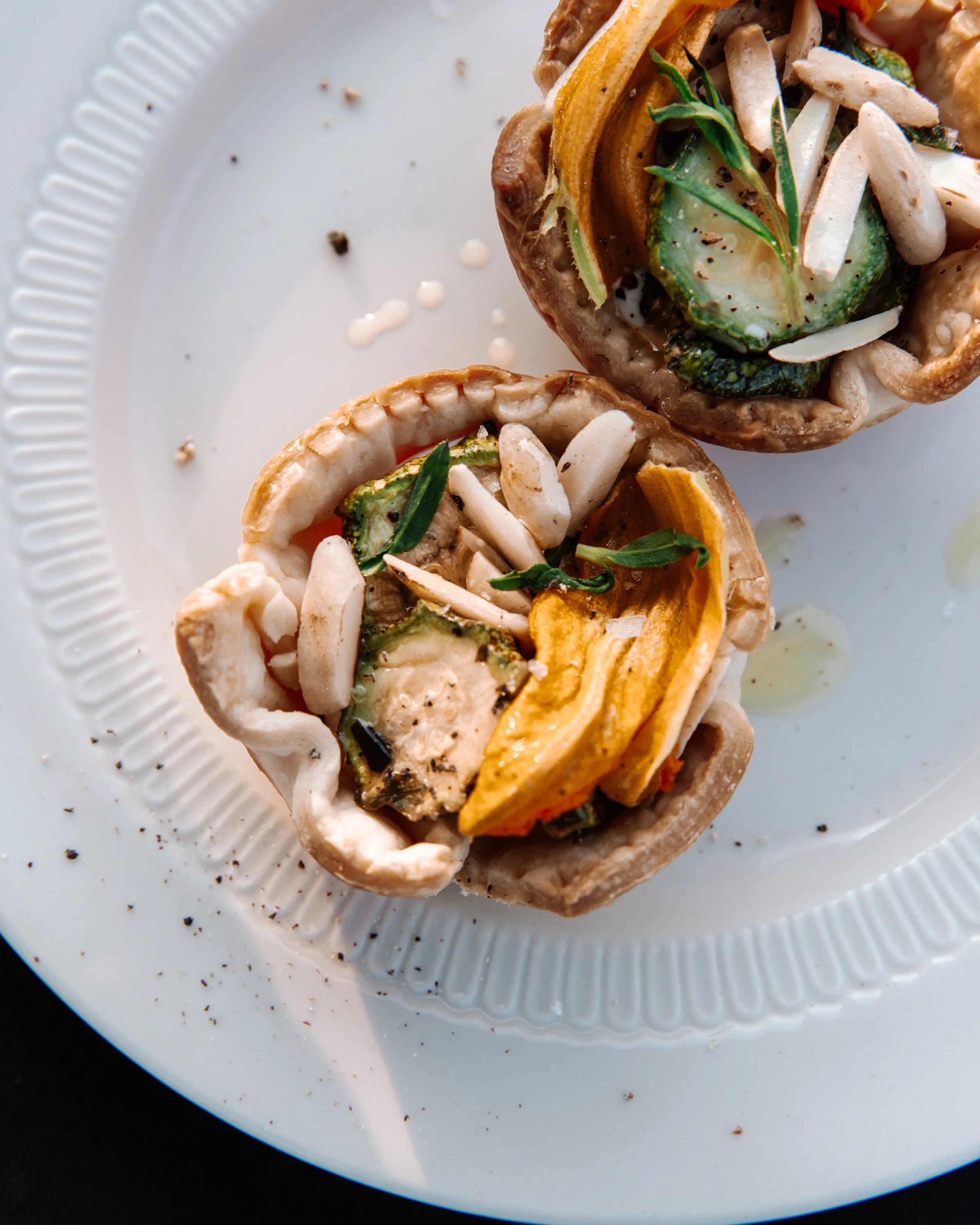 summer squash galettes