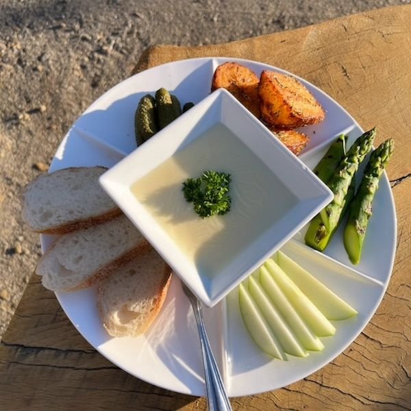 Let's talk about cheese, baby... 
let's talk about you and me... 
let's talk about all the good things... 
and the better things... when you're dipping everything in cheese, baby!
.
.
.
Come join us for all the dipping fun, with our Raclette Fondue s
