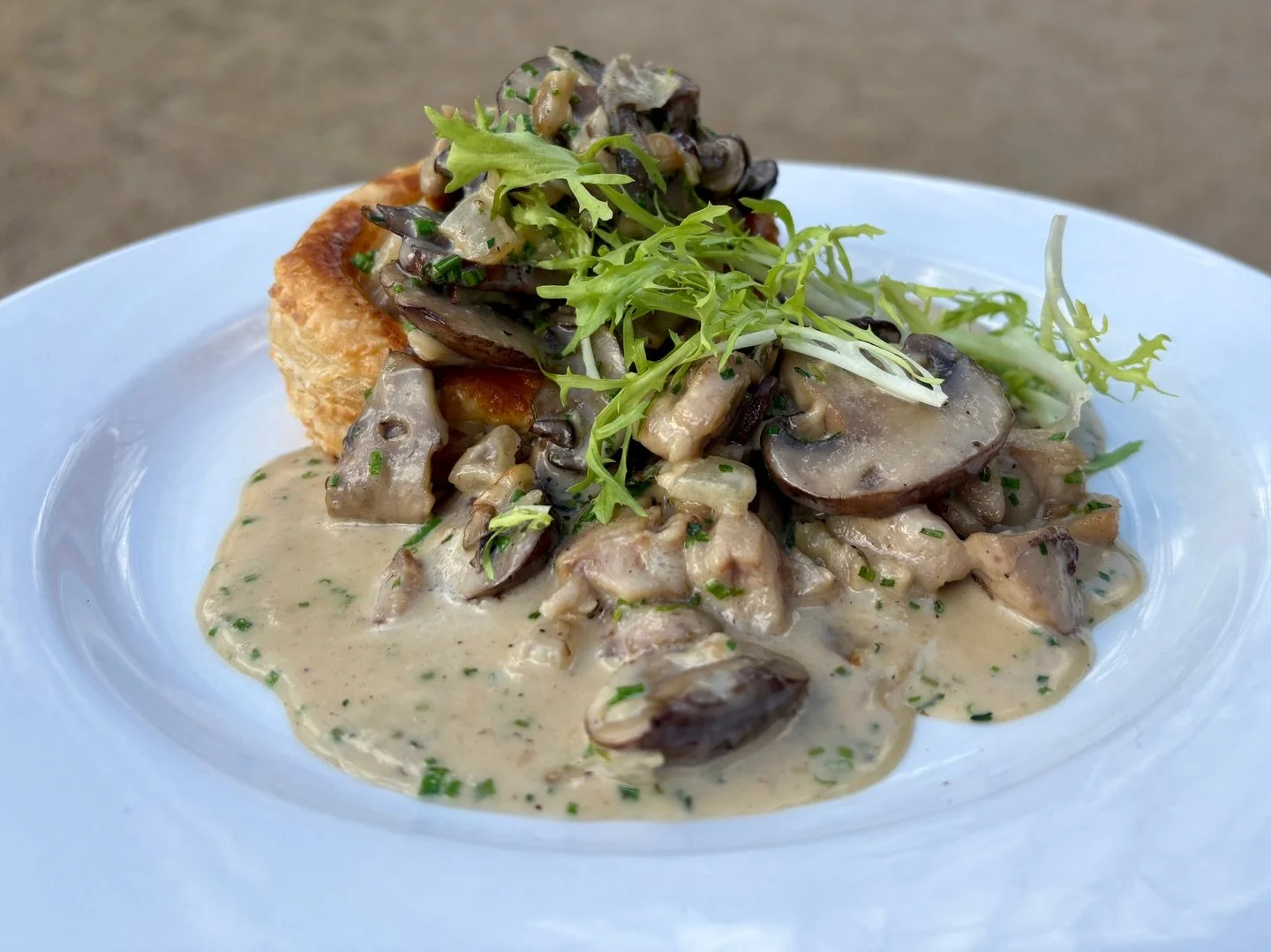 Some things are changing around here! Your Thursday favorites are now served a little different. Still, every Thursday, just down the street ❤️ Trop bon ❤️

Vol au Vent - A puff pastry shell filled with sauteed sweet breads, mushrooms and sherry crea