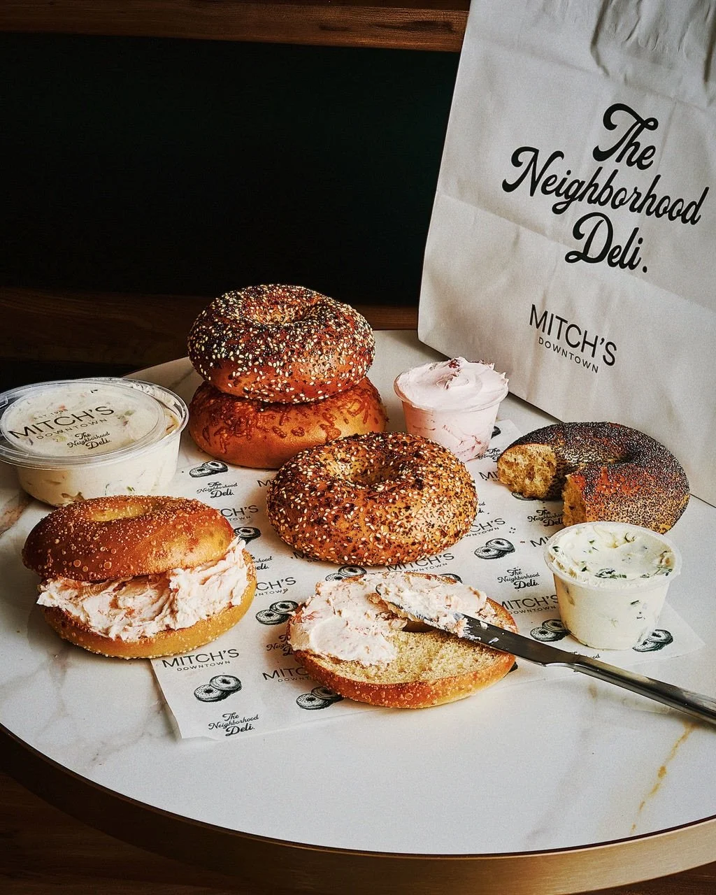 This is your sign to not overthink it. Bagel catering, a full table, and mom&rsquo;s happy 🥯✨ Order catering for Mother&rsquo;s Day, This Sunday May 10th 🌷