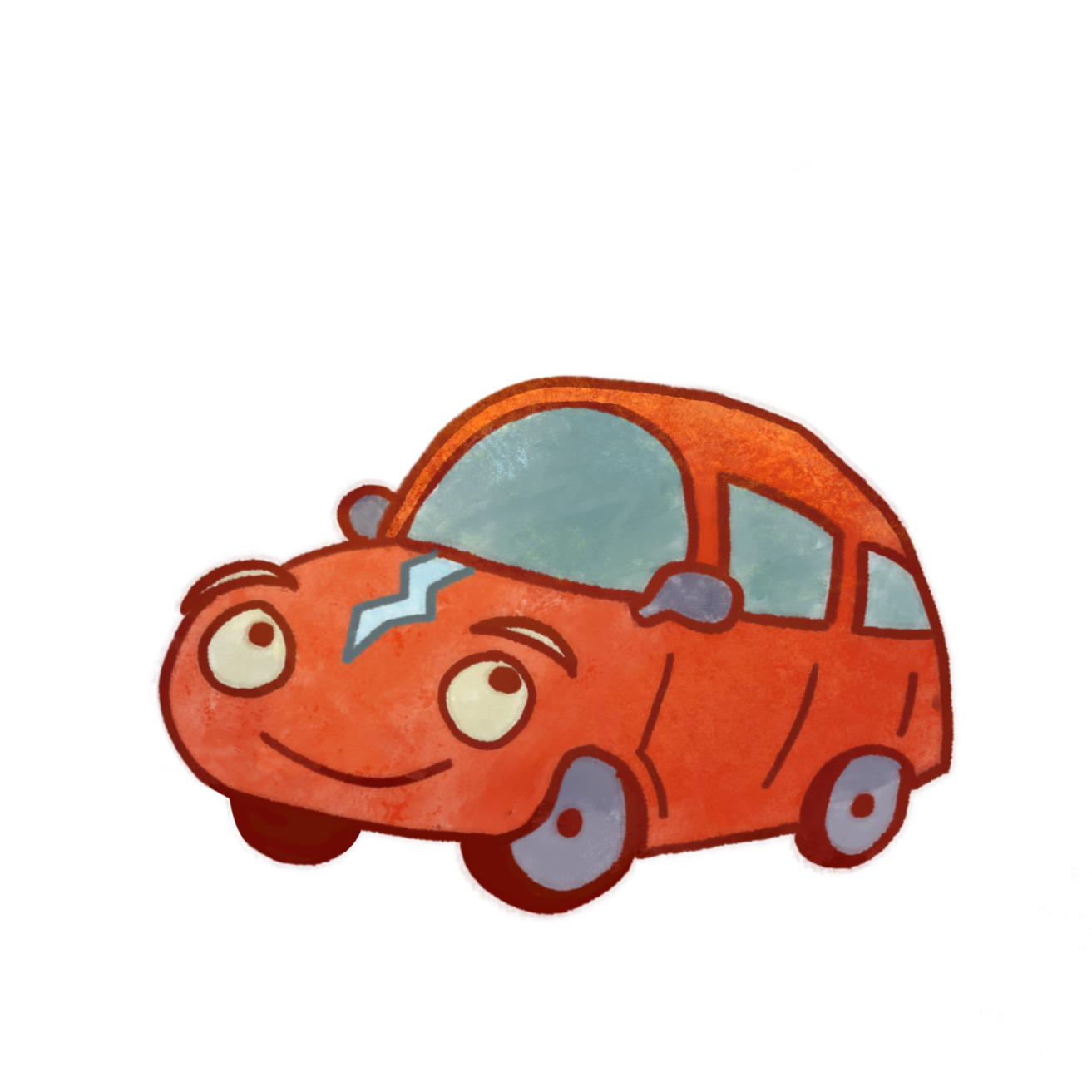 Cal the brave little red car book photo