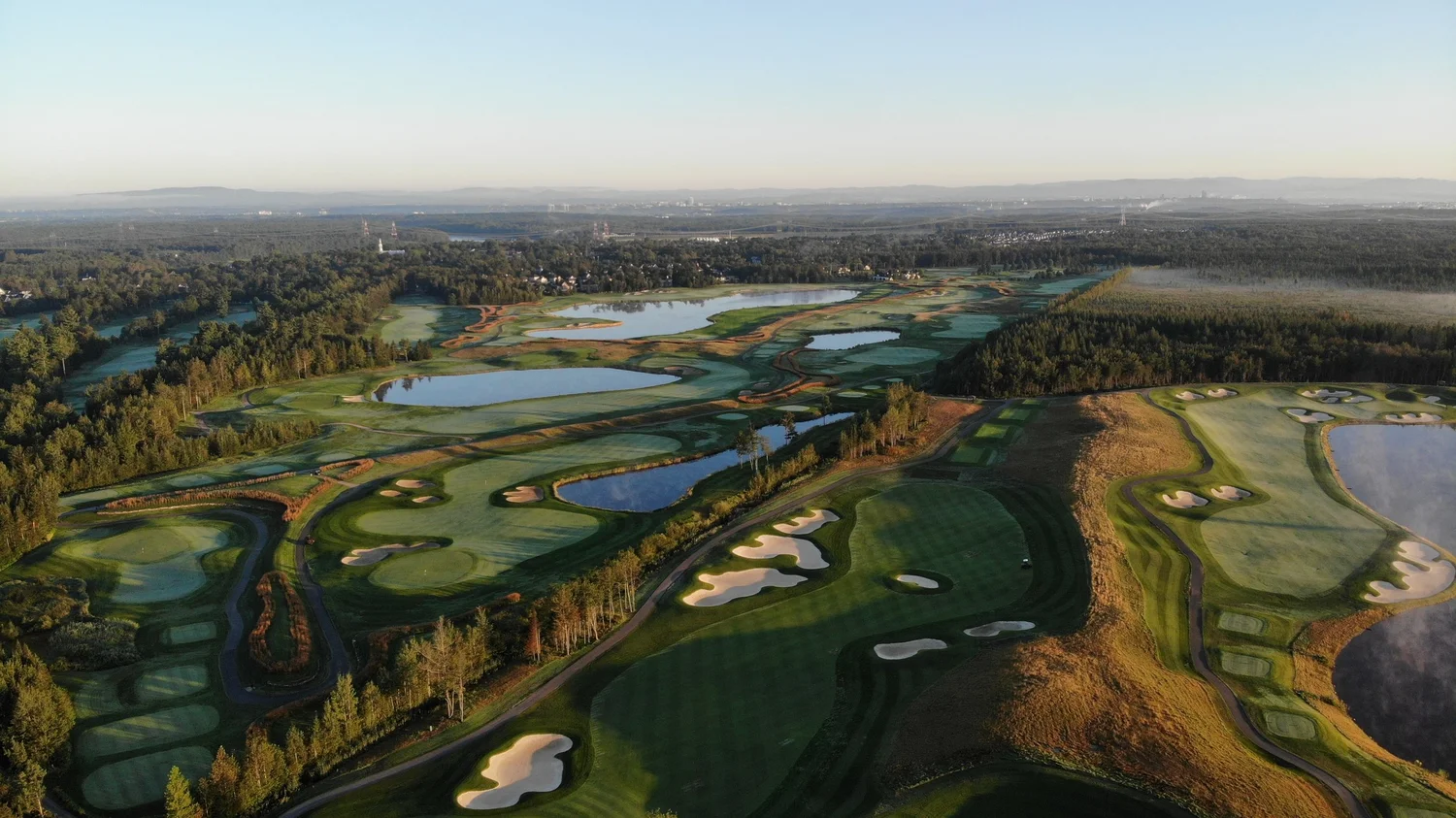 Vue aérienne du Parcours Nord du Golf La Tempête