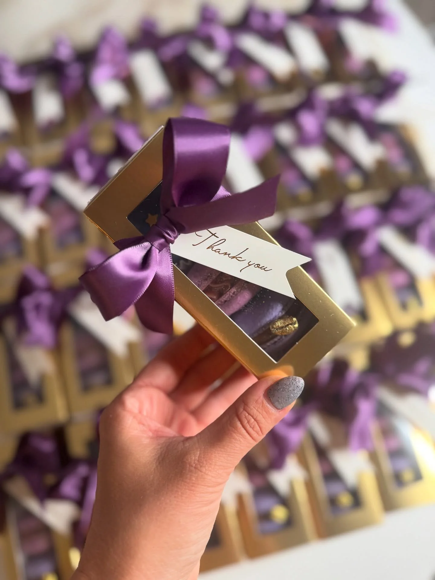 ✨ Elevate your celebration with the elegance of handcrafted macarons.
Delicate, gluten-free, and made with premium ingredients &mdash; these little treasures make unforgettable party favors your guests will adore.

DM to design your perfect macaron b