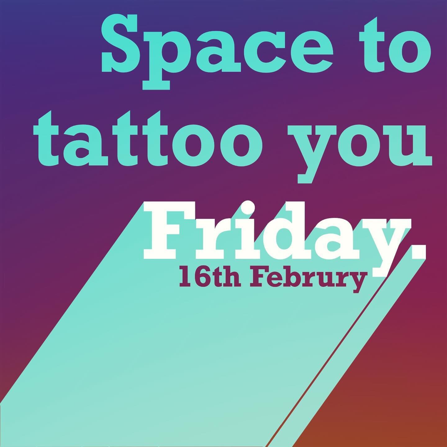 Yep space to tattoo THIS FRIDAY! 

cassytattoo@gmail.com / DM if you wanted in, or if you wanted to find out how to spread the cost of your next tattoo 😎

#tattoo #tattooappointment #tattooappointmentbournemouth #bournemouth #bournemouthtattoo #bour
