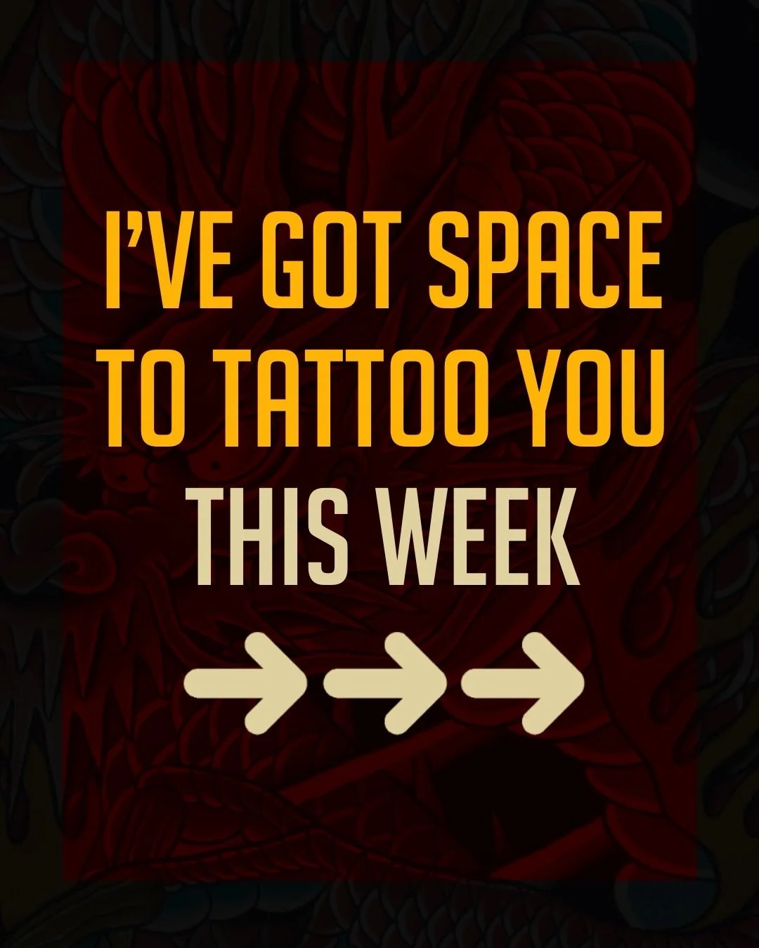 ✨ SPACE TO TATTOO THIS WEEK ✨

Looking to start a new piece or finish your ongoing work? I&rsquo;ve got space THIS WEEK to tattoo you. 

FRIDAY 20th - 10am-1pm
SATURDAY 21st - ALL DAY

As its last minute, &pound;150 takes the 3 hours and &pound;350 t