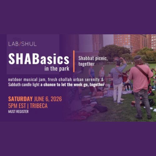 SHABasics in the Park with Rabbi Amichai