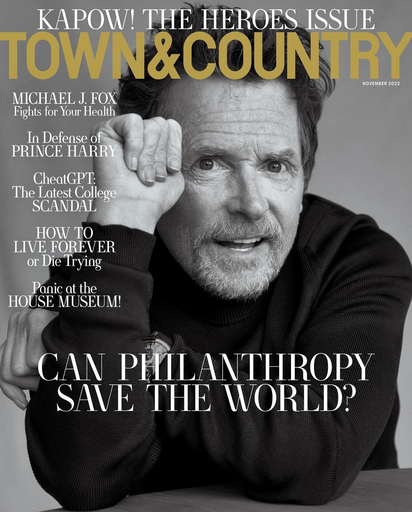 Shot at Corner Studio | Michael J. Fox by @sebkimstudio for the Philanthropy Issue of @townandcountrymag