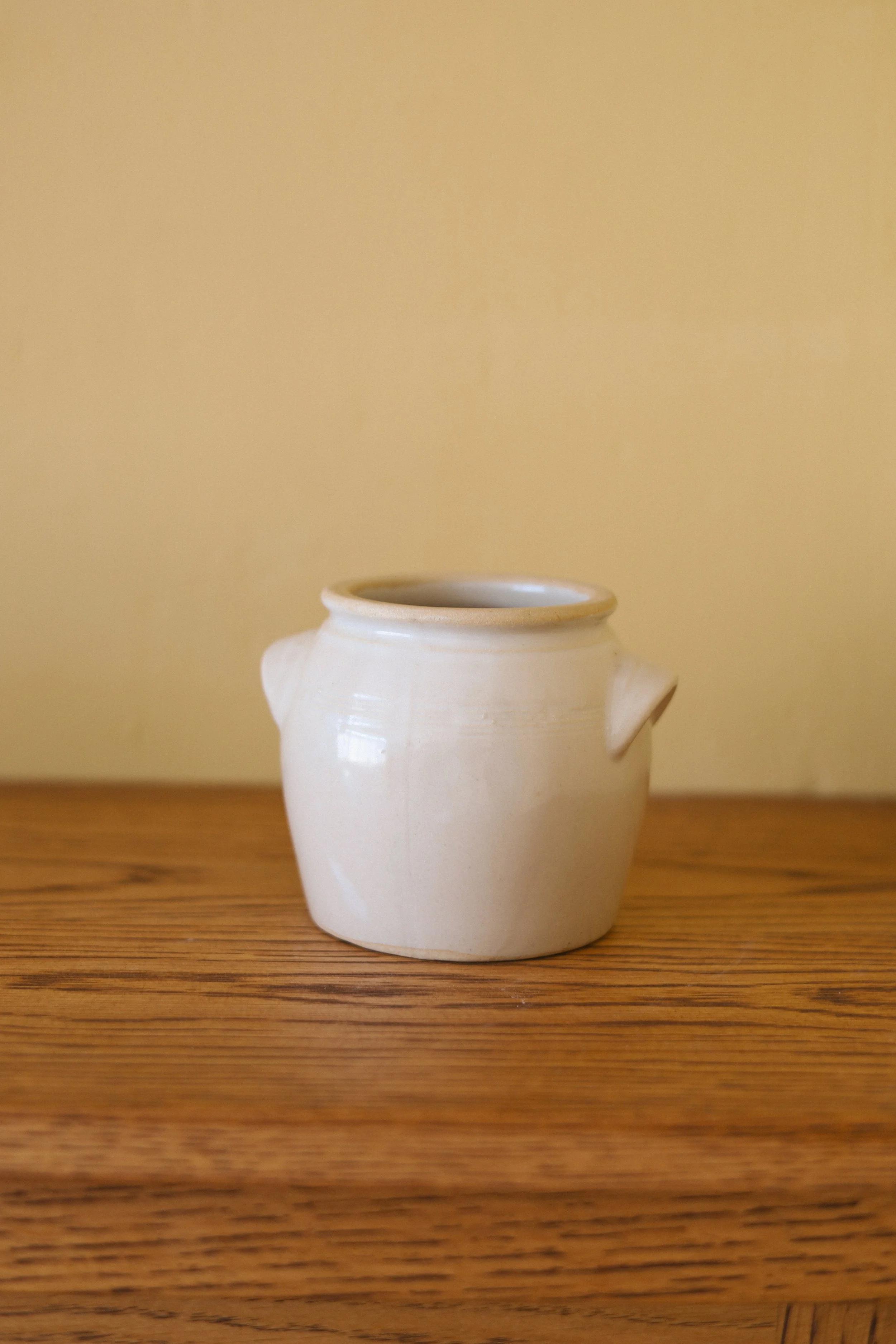 vintage french small confit pot