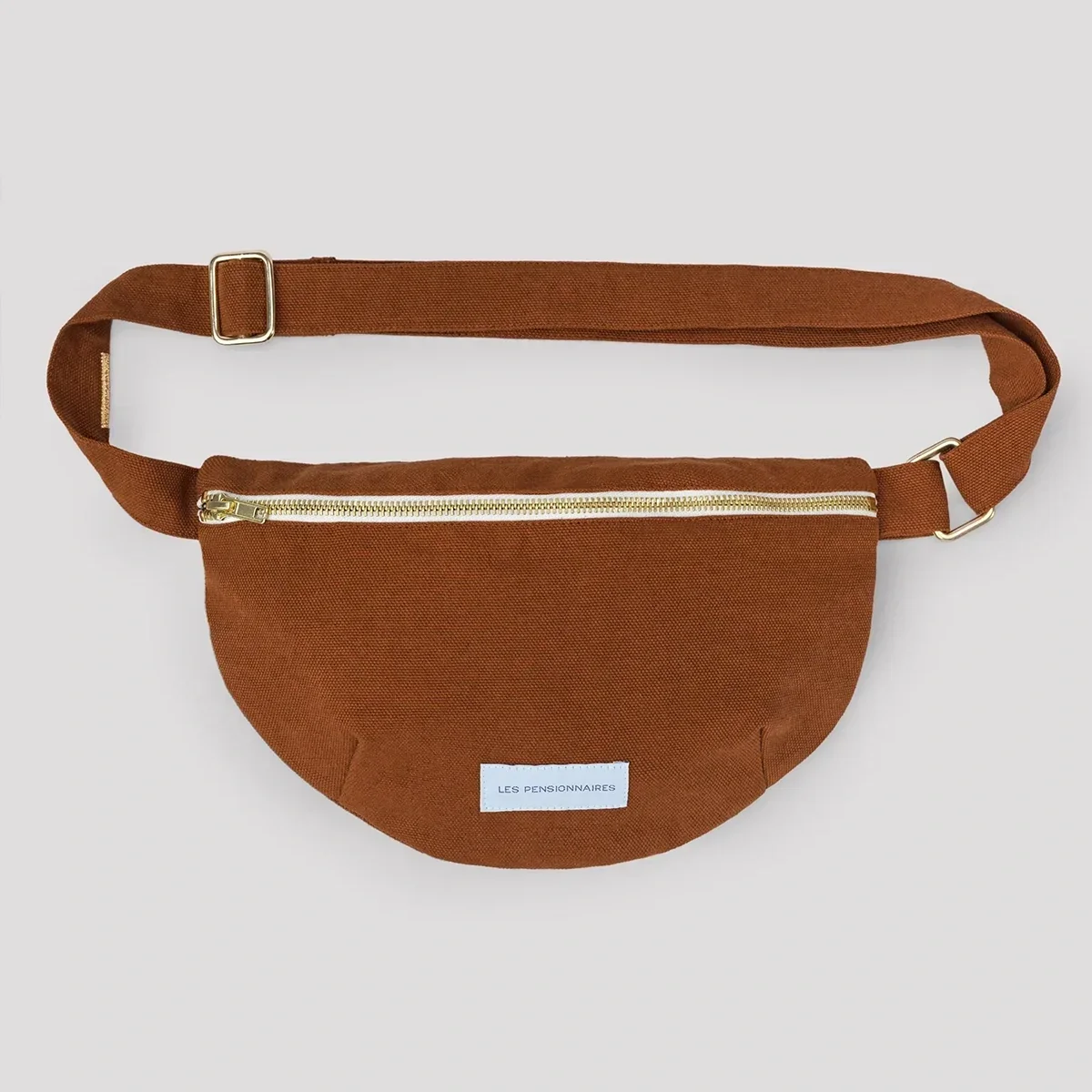 organic cotton sling bag - brown