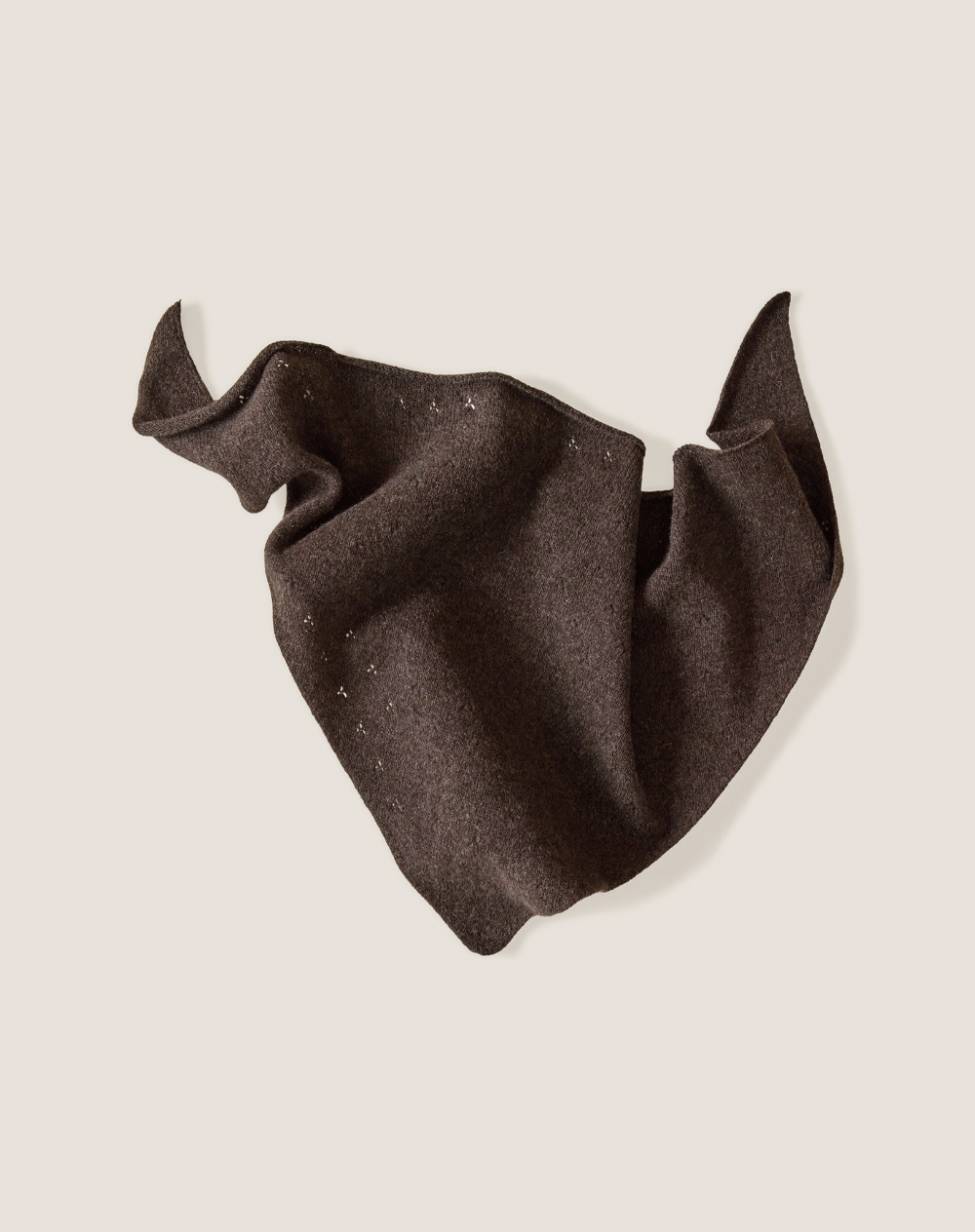 pointelle neckerchief - bark