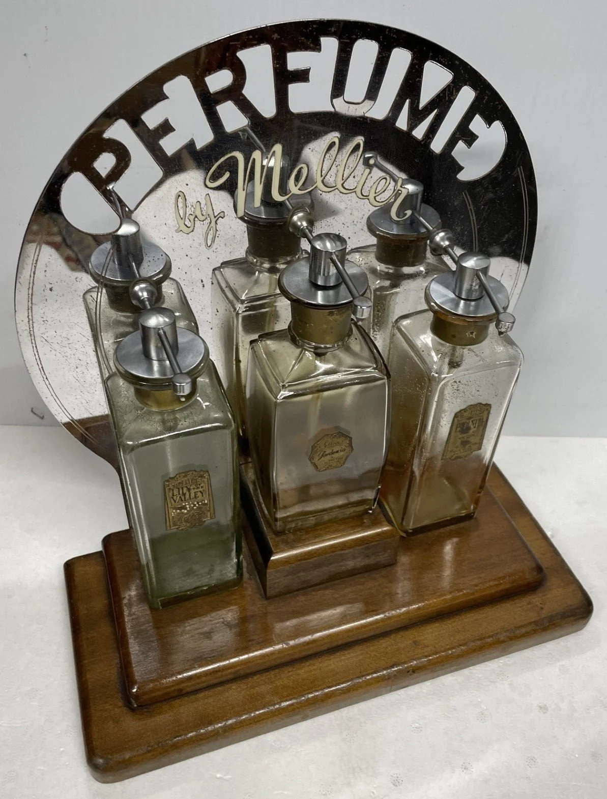 Schoolmaster Antiques, Mellier Perfume Display.