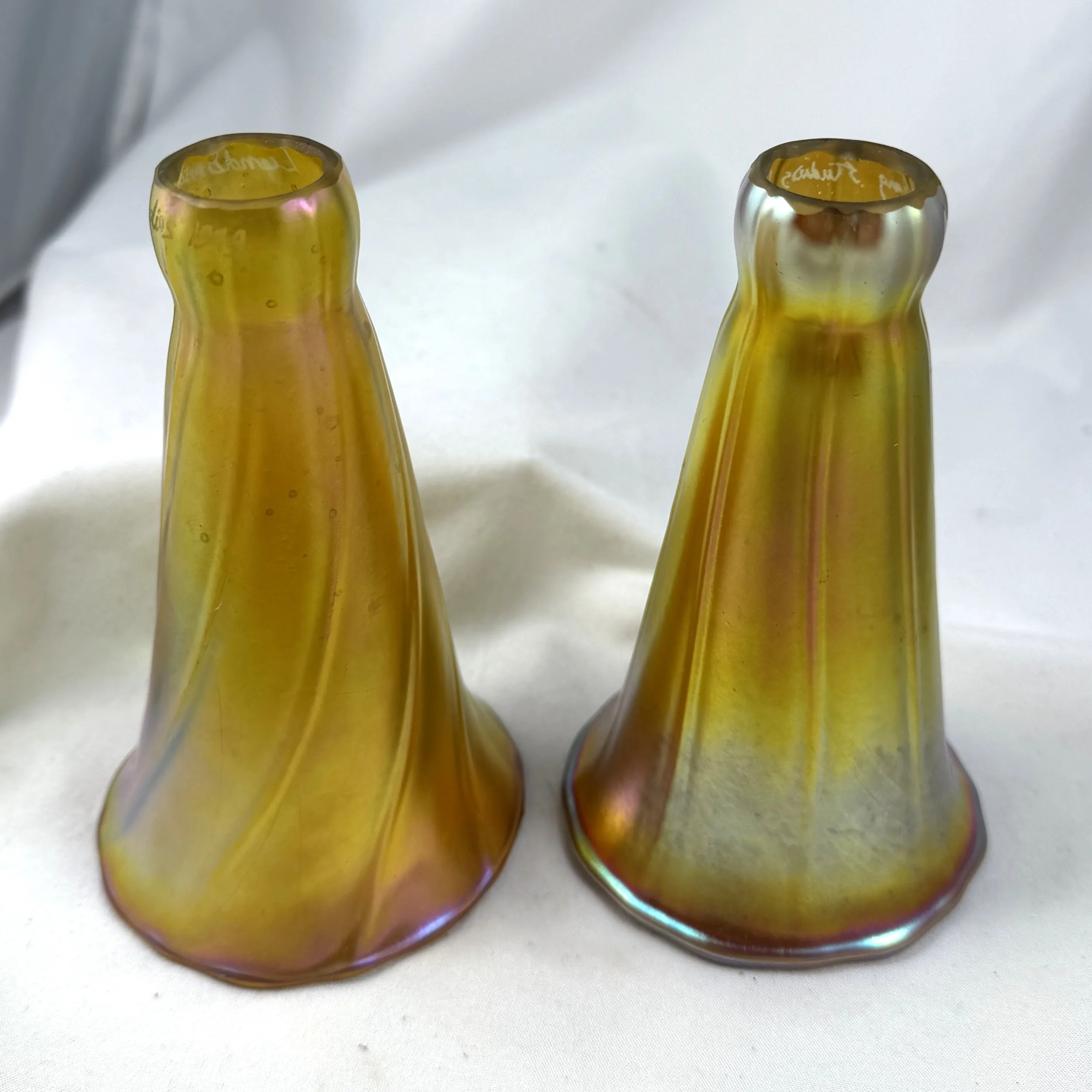Lily Art Glass Shades.  Sutter Antiques