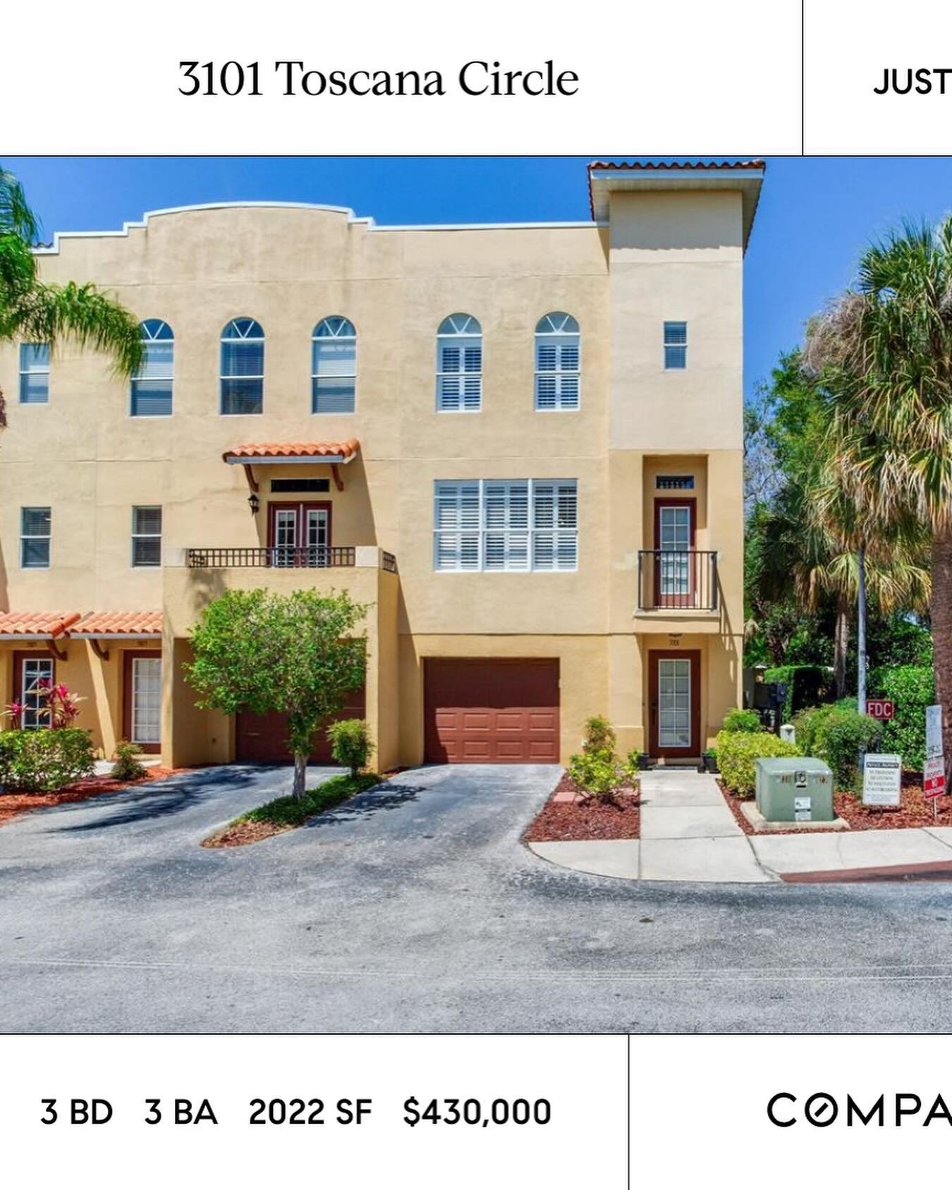 ✨ South Tampa Listings ✨ This updated end-unit townhome is a steal for South Tampa at $430,000!

💲 430,000
🏠 3 beds/2.5 baths/1 car garage
📐 2,022
🌴 Community offers a pool 

Message me for a private showing or any questions.

Listed by: Emma Par