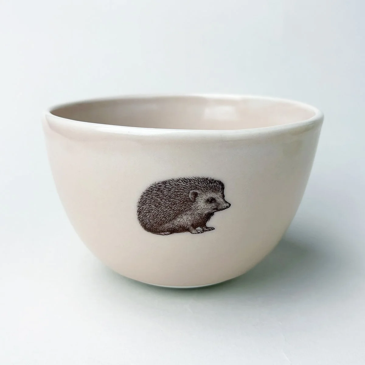 roly yogurt, soup, dessert bowl, rose with hedgehog