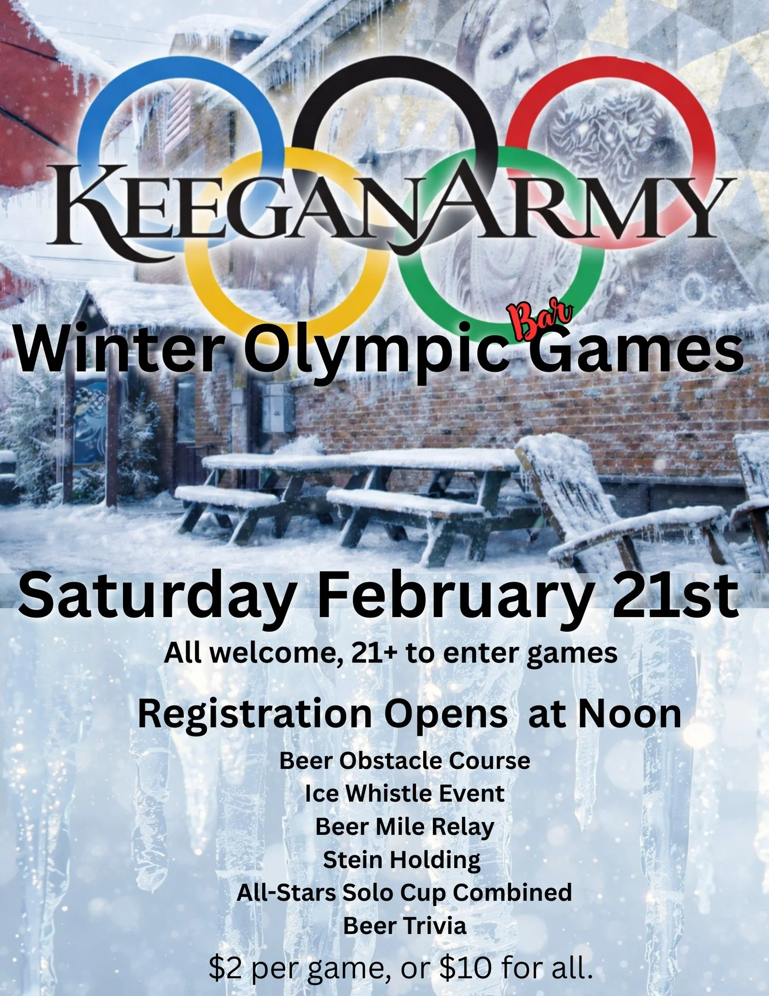 Winter Olympic Bar Games