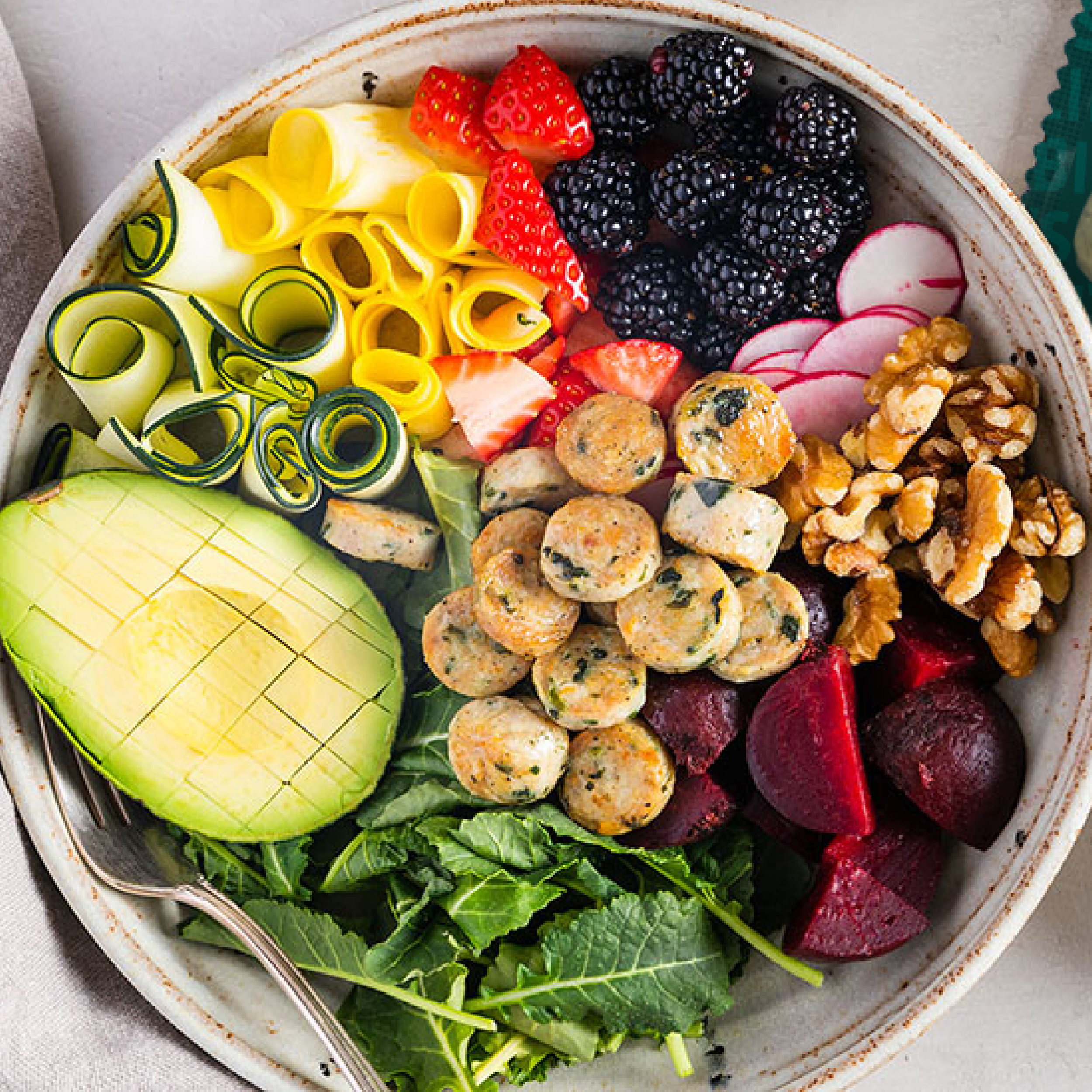 Boosted Green Garden Salad