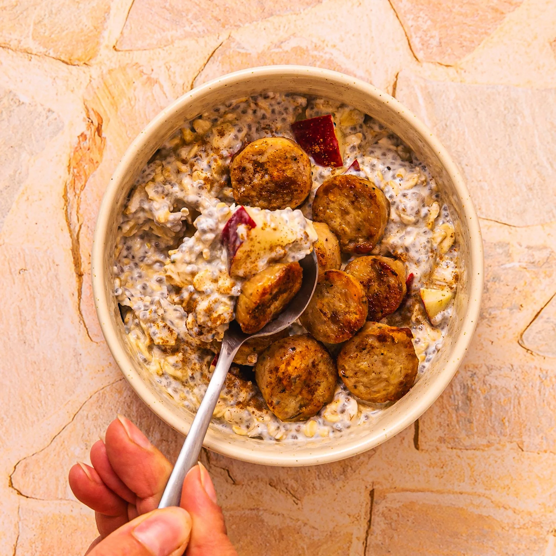 Boosted Apple Overnight Oats