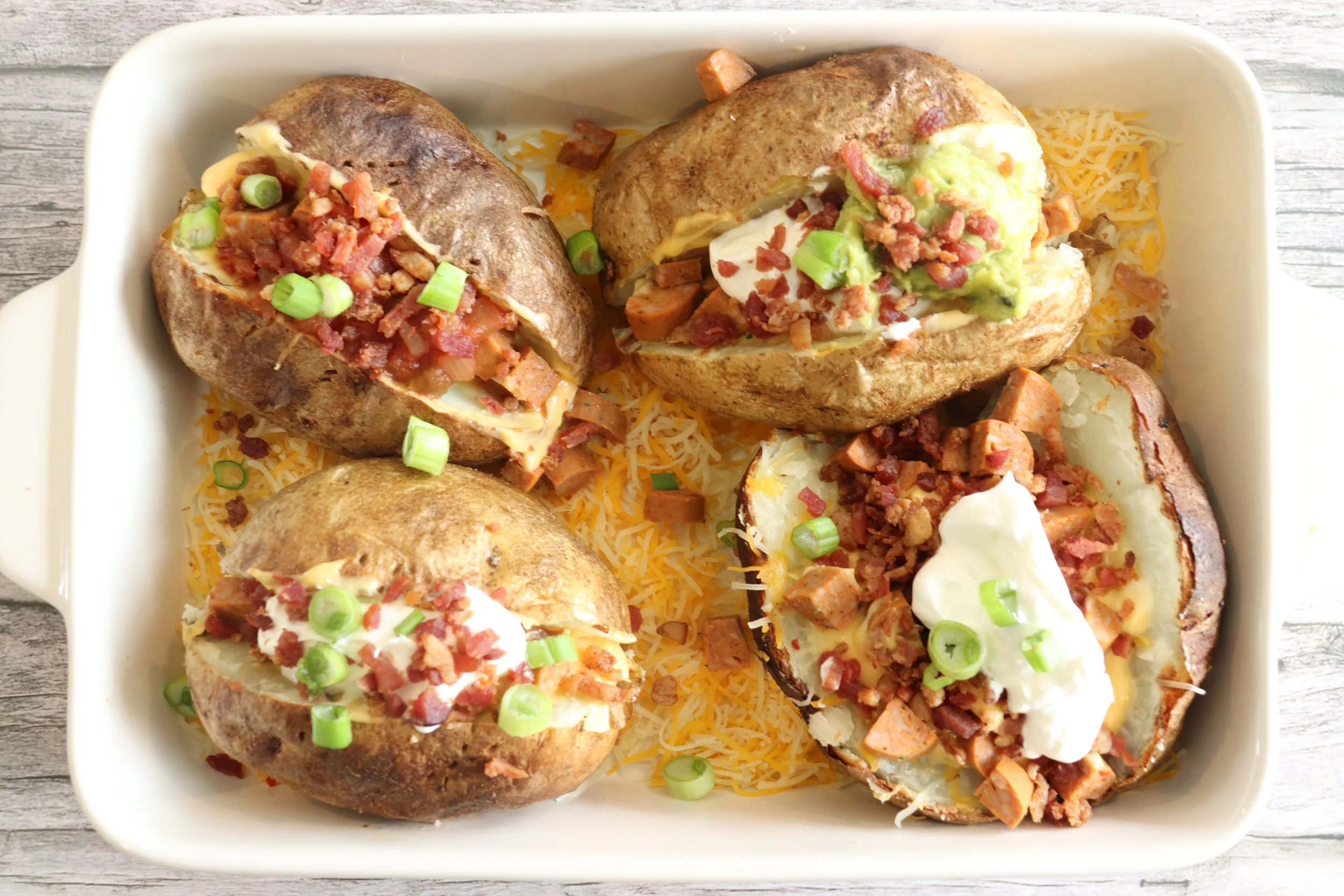 Loaded Baked Potato — Bilinski Sausage Co.