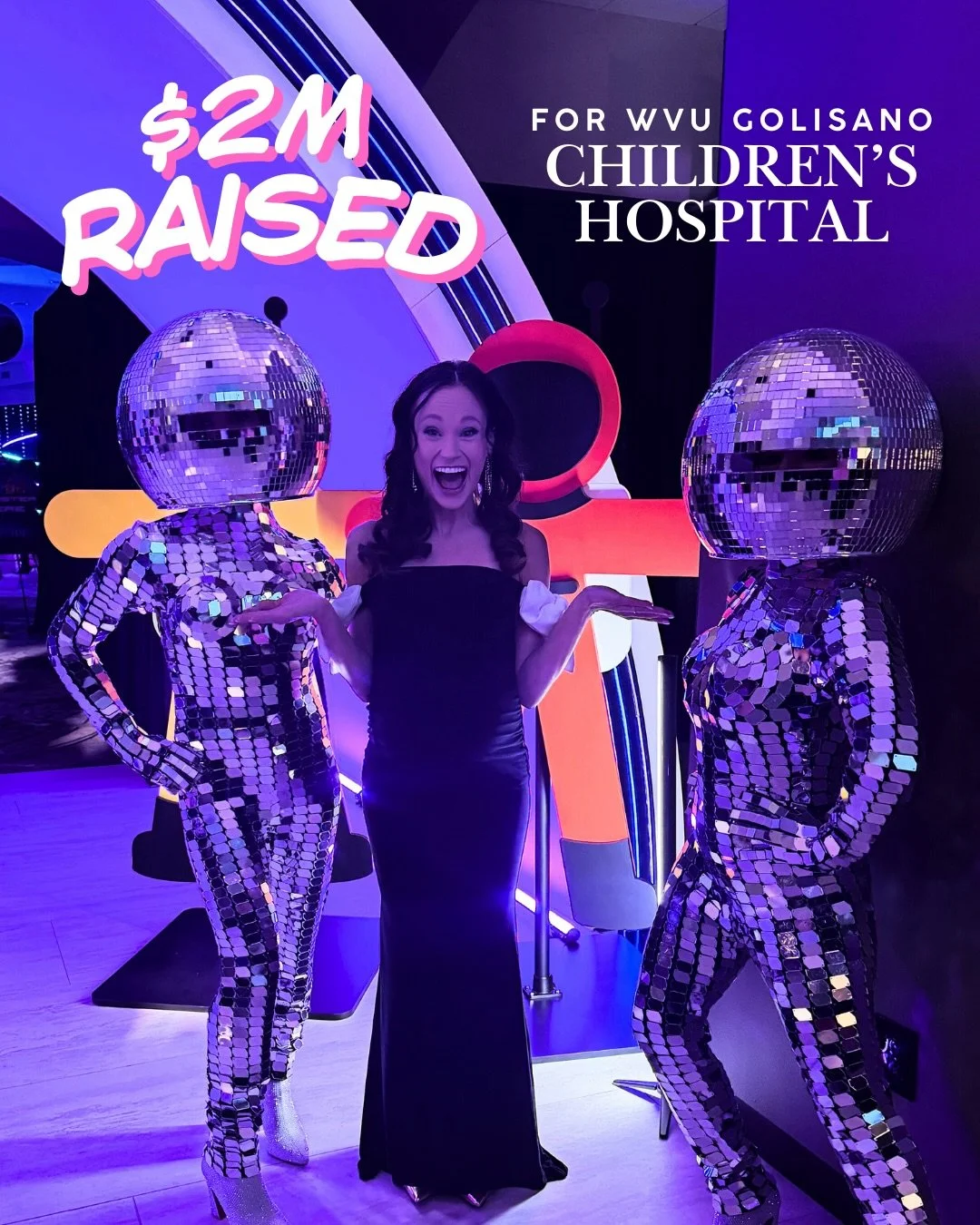 You guys! We raised TWO MILLION dollars for @wvumedicinechildrens!🥺 

I was so honored to MC their annual gala to raise money for the Children&rsquo;s Hospital - and I had the opportunity to meet many of the kids and families whose lives the hospita