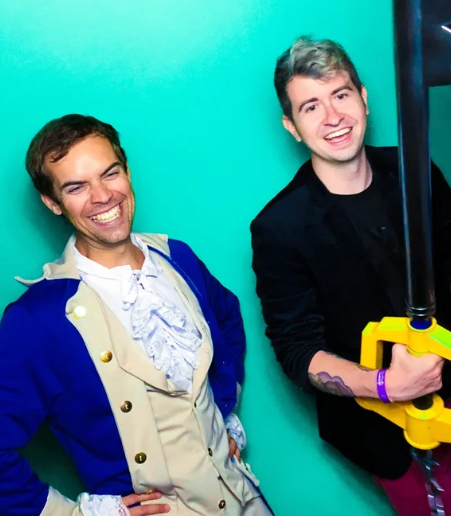 Jacksfilms (Jack Douglass) and KawaiiGuy (Jon Brence)