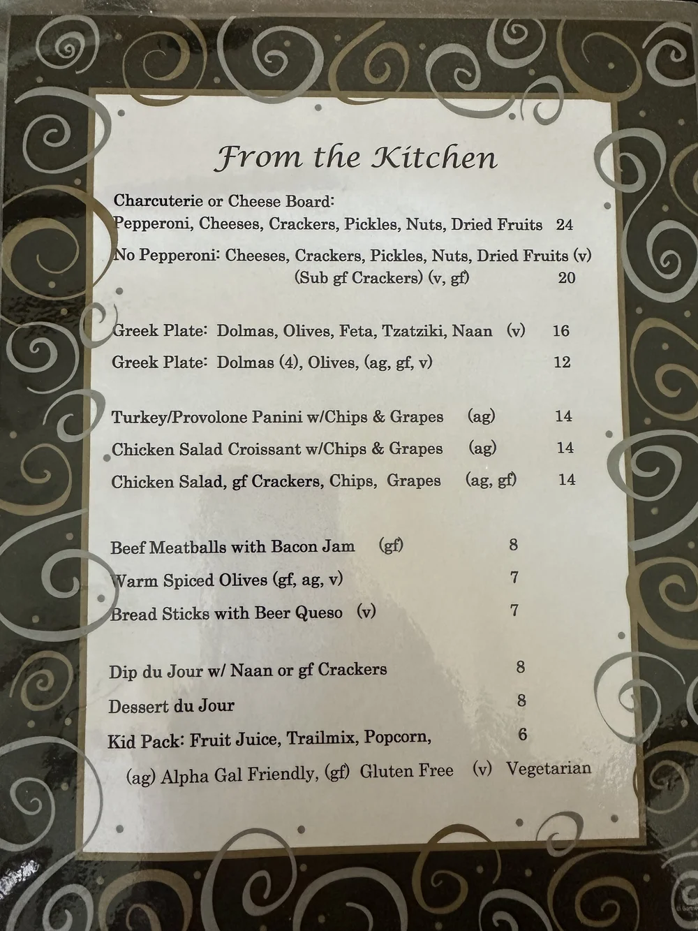 Teubes Menu Winery&Food — Beliveau Farm Winery