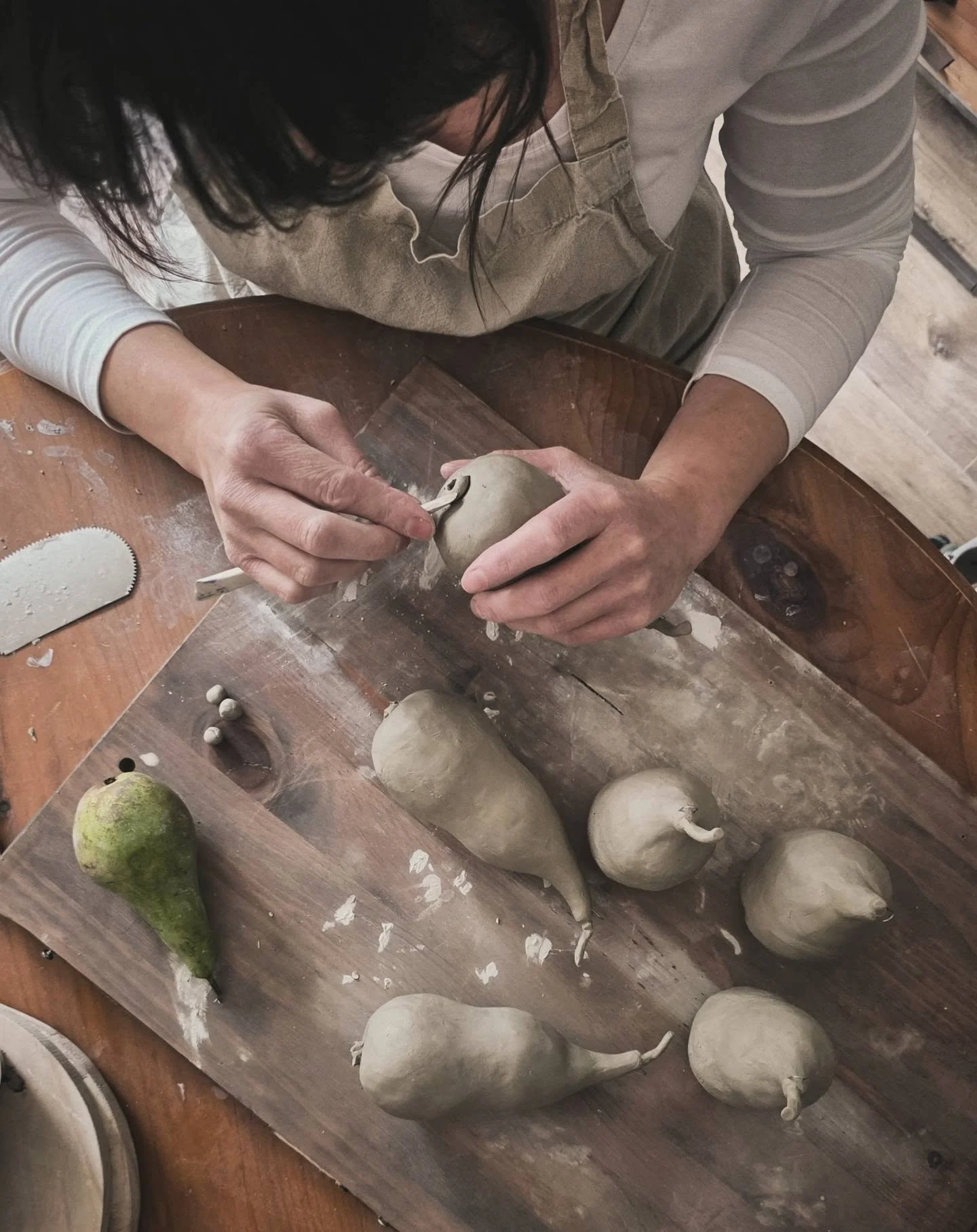 A little pear, a little nostalgia, and the beginnings of Christmas in the Pig &amp; Monkey studio.

There&rsquo;s something so special about making festive decorations by hand &mdash; little objects that can come out year after year and become part o