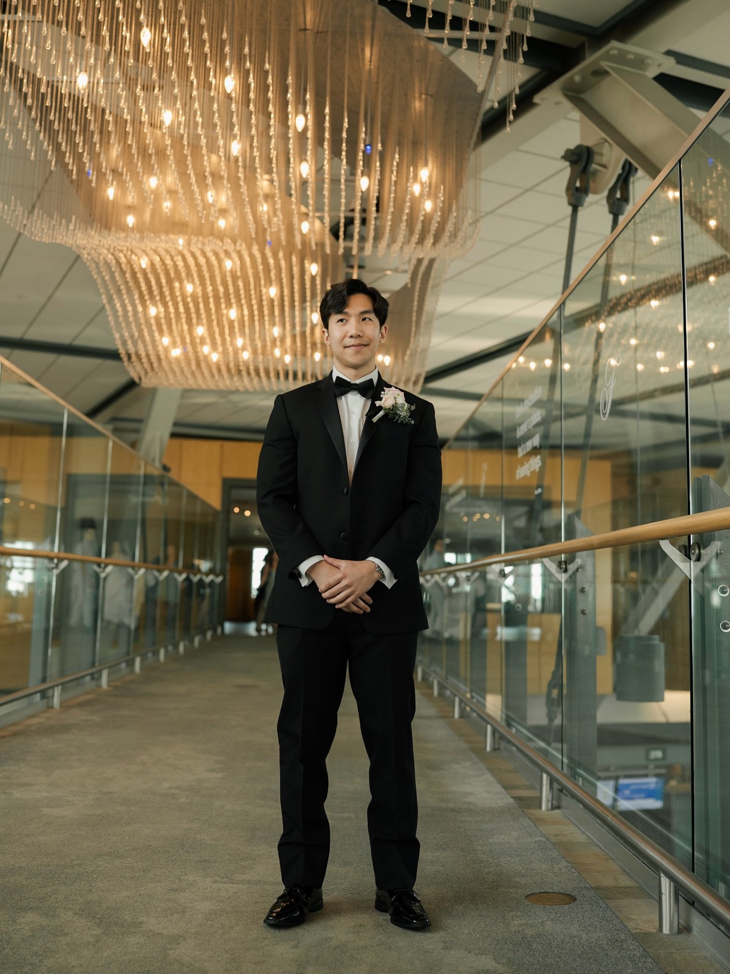 Arrivals: our wedding day! We can&rsquo;t get over how special A &amp; M&rsquo;s first look at YVR was ✨