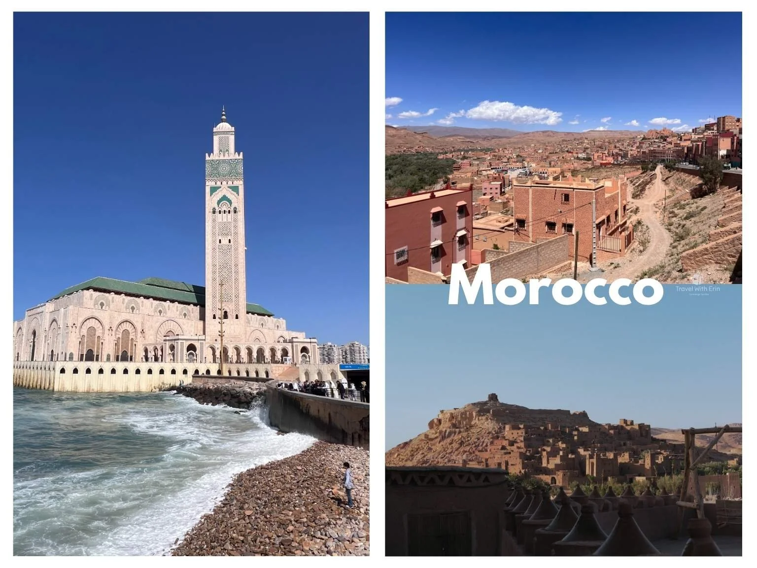 摩洛哥14天自由行造訪的城市，包括卡薩布蘭卡與艾本哈杜等。