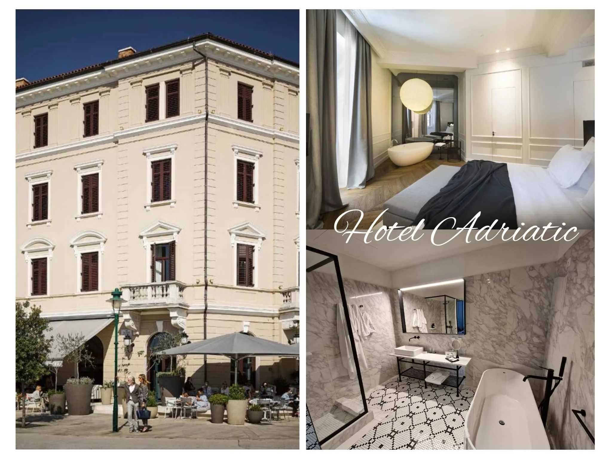 位於港口附近的 Hotel Adriatic，是羅維尼評價很好的住宿選擇。