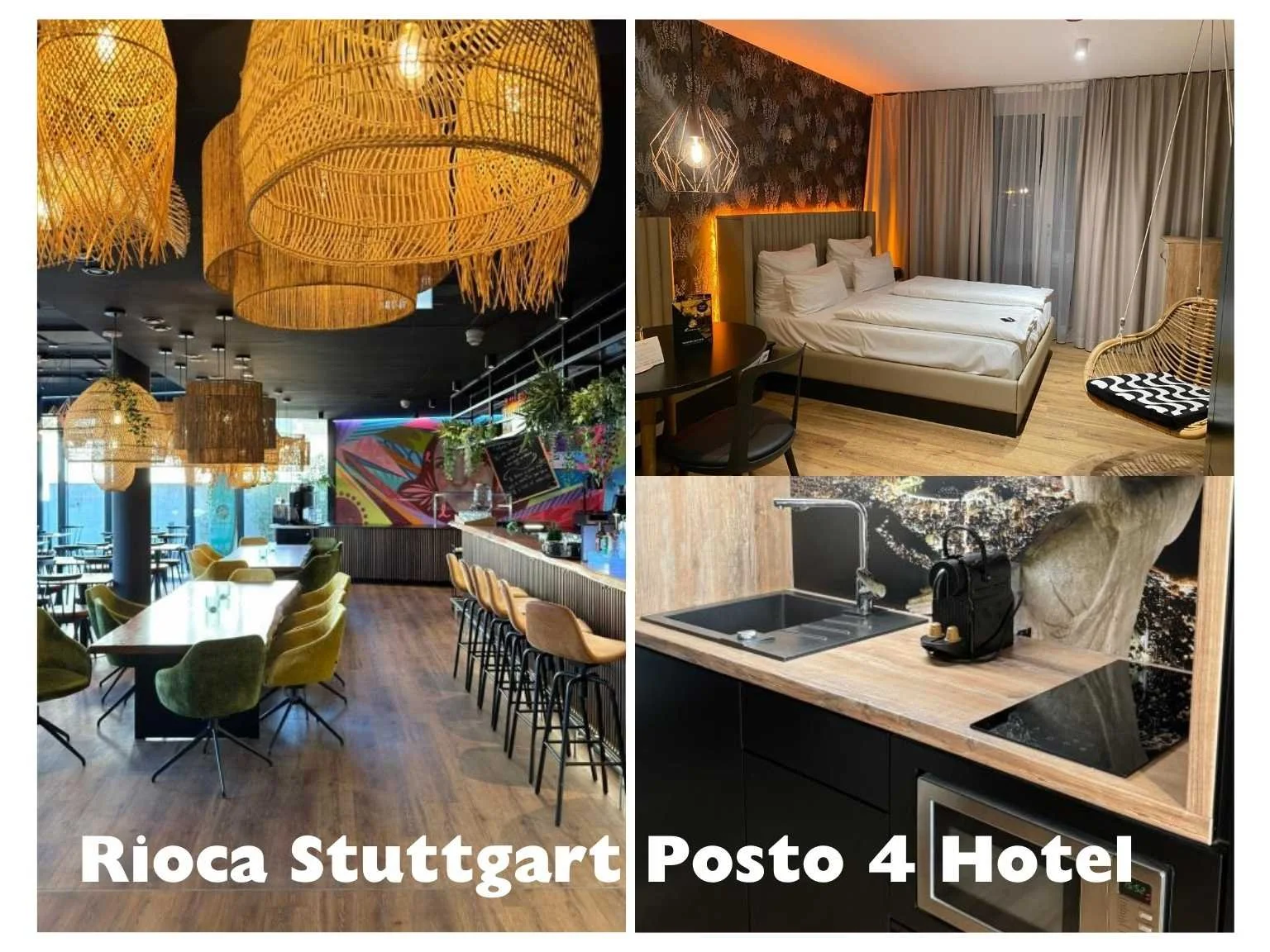 斯圖加特 Rioca Stuttgart Posto 4 Hotel 房間內部乾淨舒適，設計感十足，適合參觀保時捷博物館後入住。