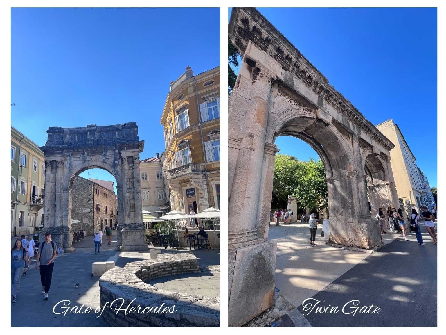 普拉古城的赫拉克勒斯之門與雙門，是重要的羅馬時期遺跡。