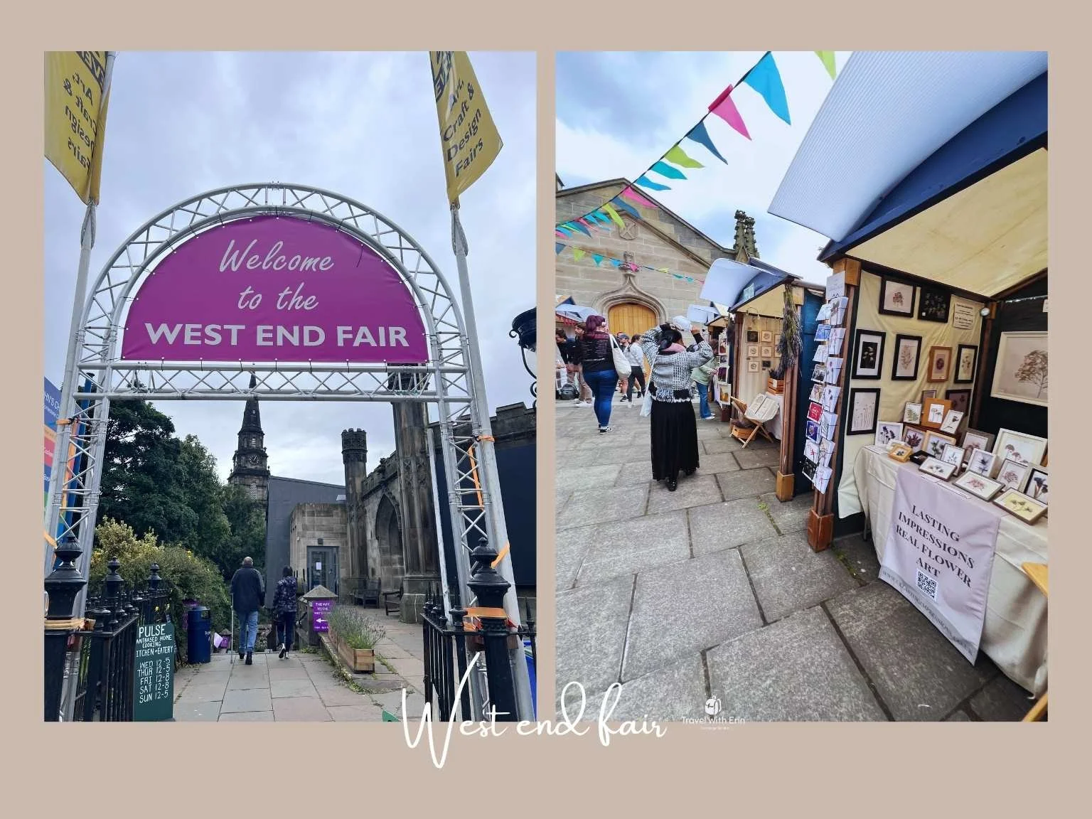 藝穗節期間限定的 West End Fair 手工市集，充滿創意與設計感