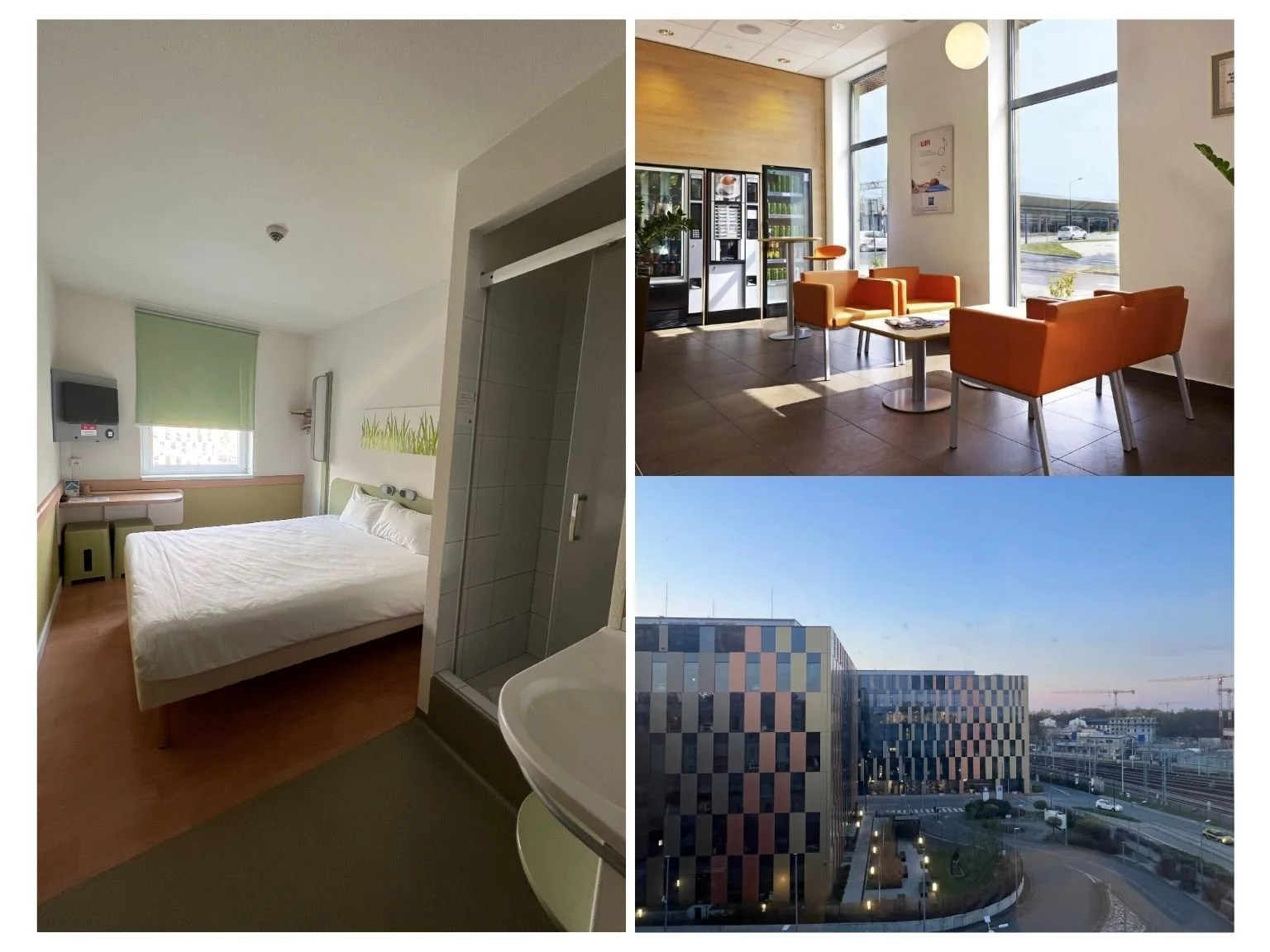 克拉科夫火車站附近的 ibis budget 飯店，房間簡單乾淨