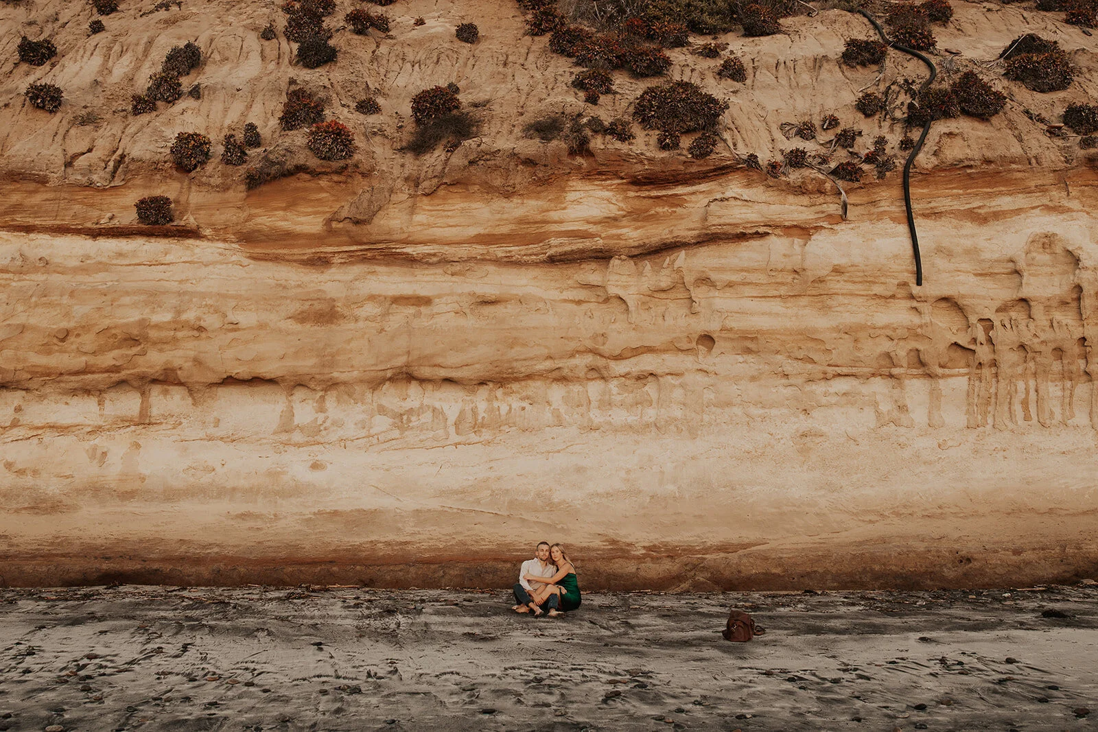 A Golden Hour Beach Engagement Session -  San Diego, CA - Kelsey & Kevin