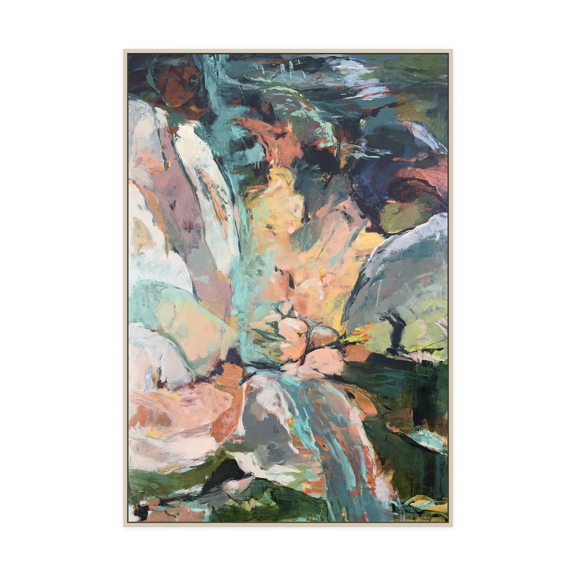 Spring Encounter I, 44 x 30 in, oil on linen