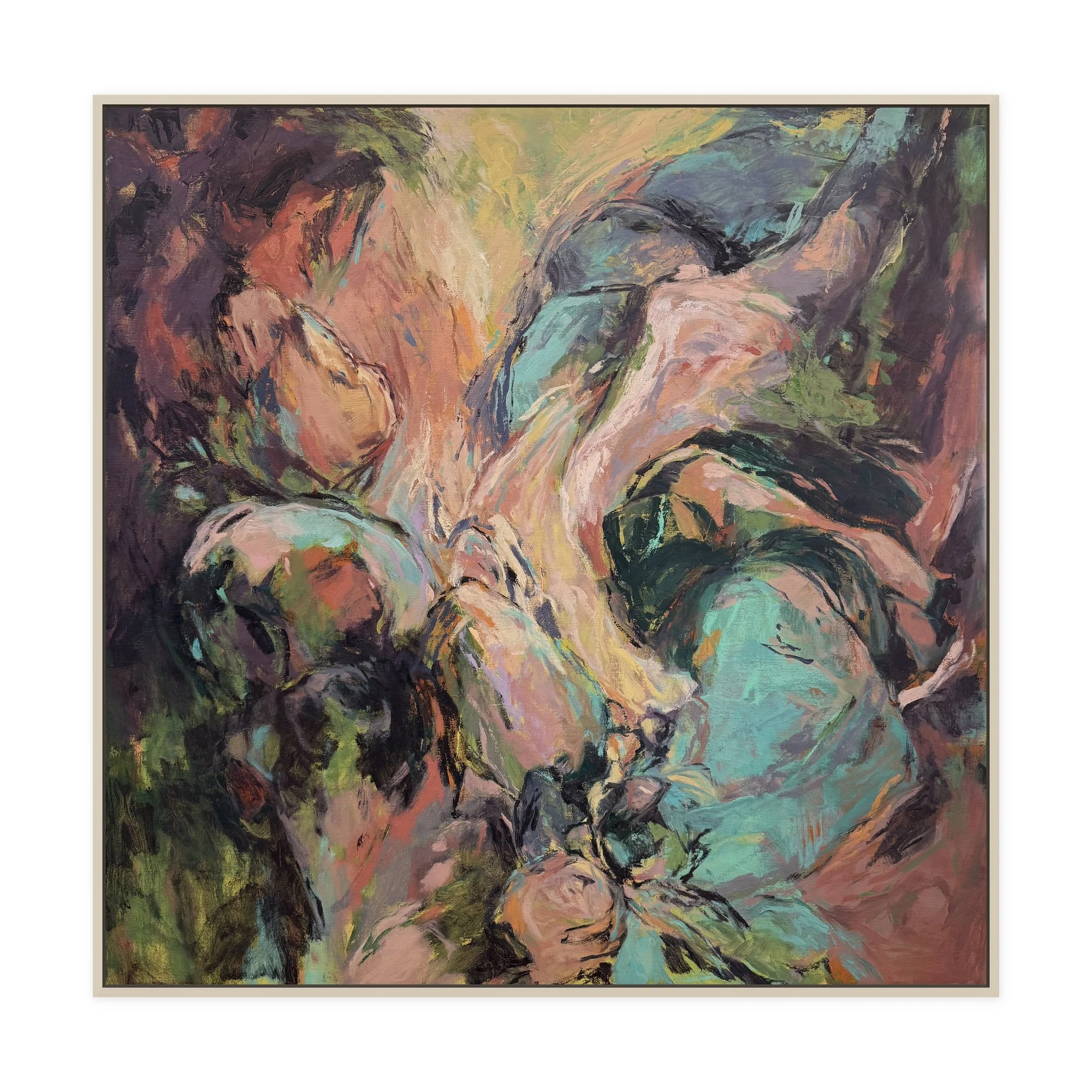 Wandering Through 2024-2025, 34 x 34 in, oil on linen