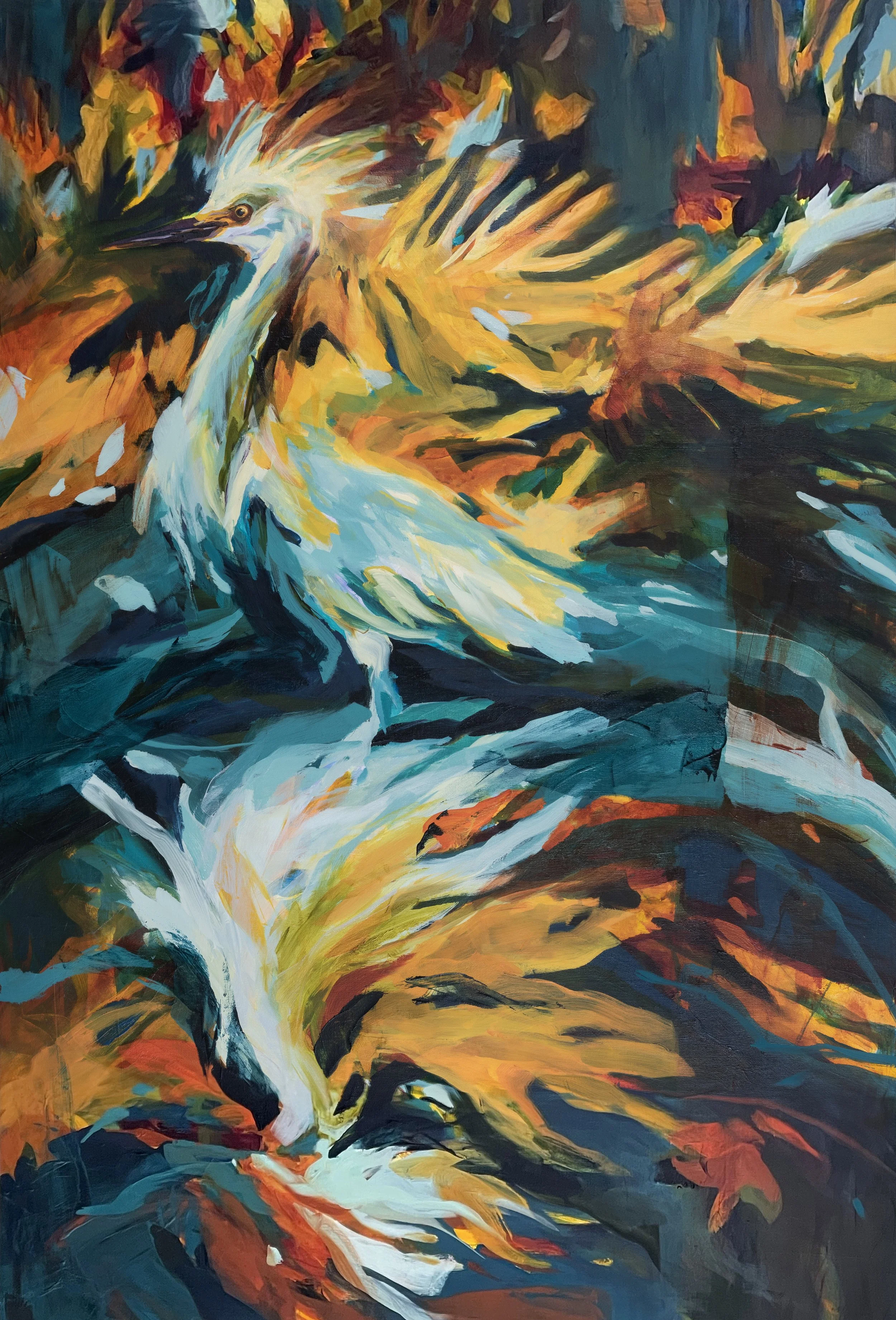 Autumn Crown, 2022, 44" x 30", oil on canvas