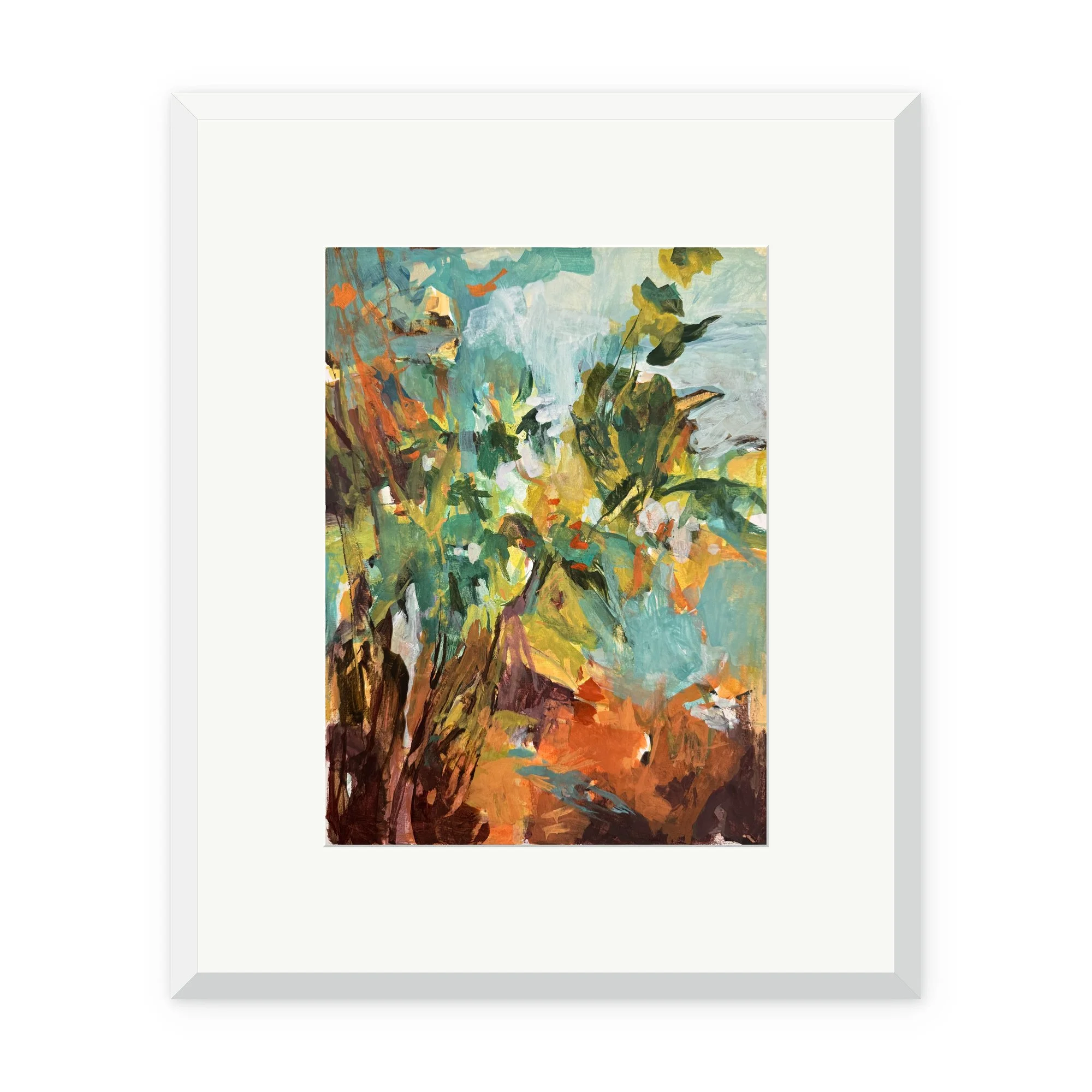 ShoreLines Gouache II 2026, 14 x 10 in, Gouache on Canson Board