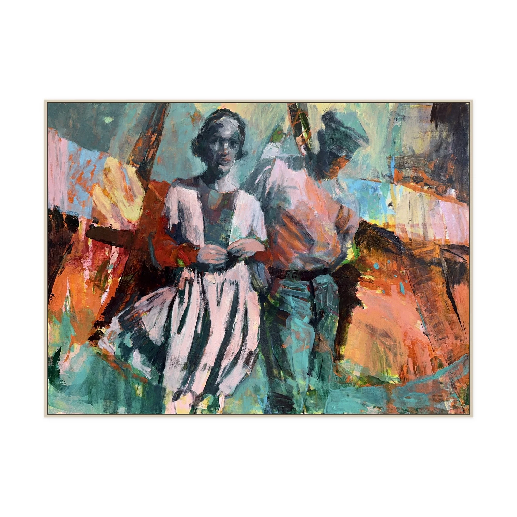 Remnants. Zelma + Earl 2025, 40 x 54 in, oil on linen