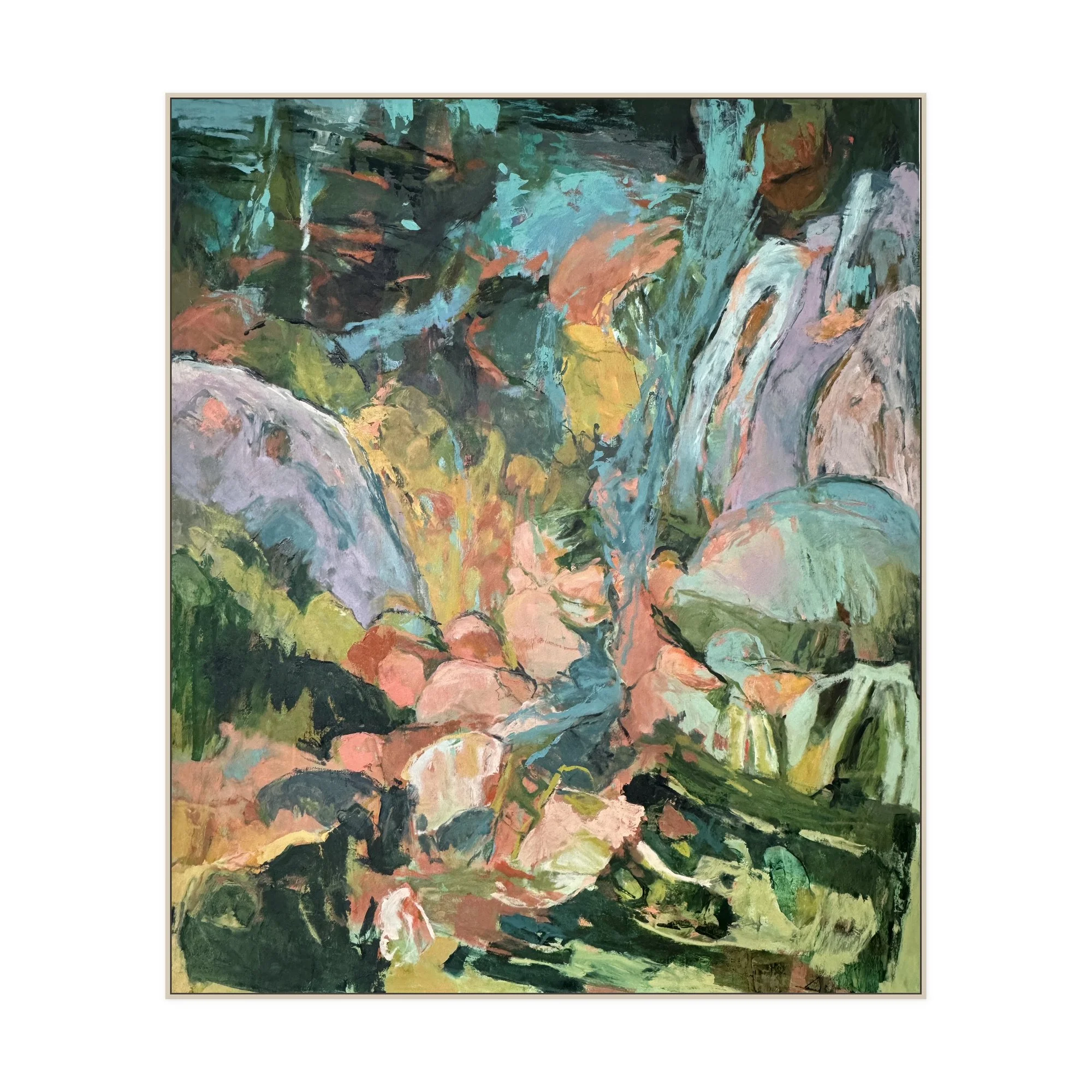 Spring Encounter II 2024-25, 72 x 60 in, oil on canvas