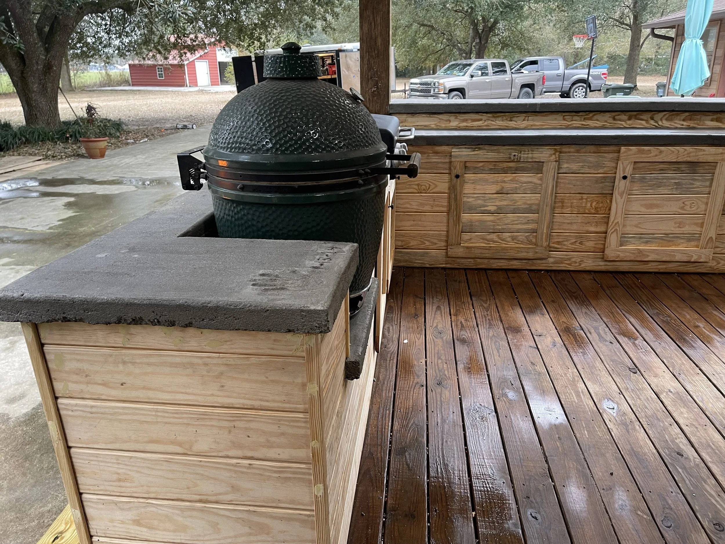Modern And Sleek Finish Outdoor Kitchen Remodel in Robertsdale, AL by Sovine Construction project photo 14