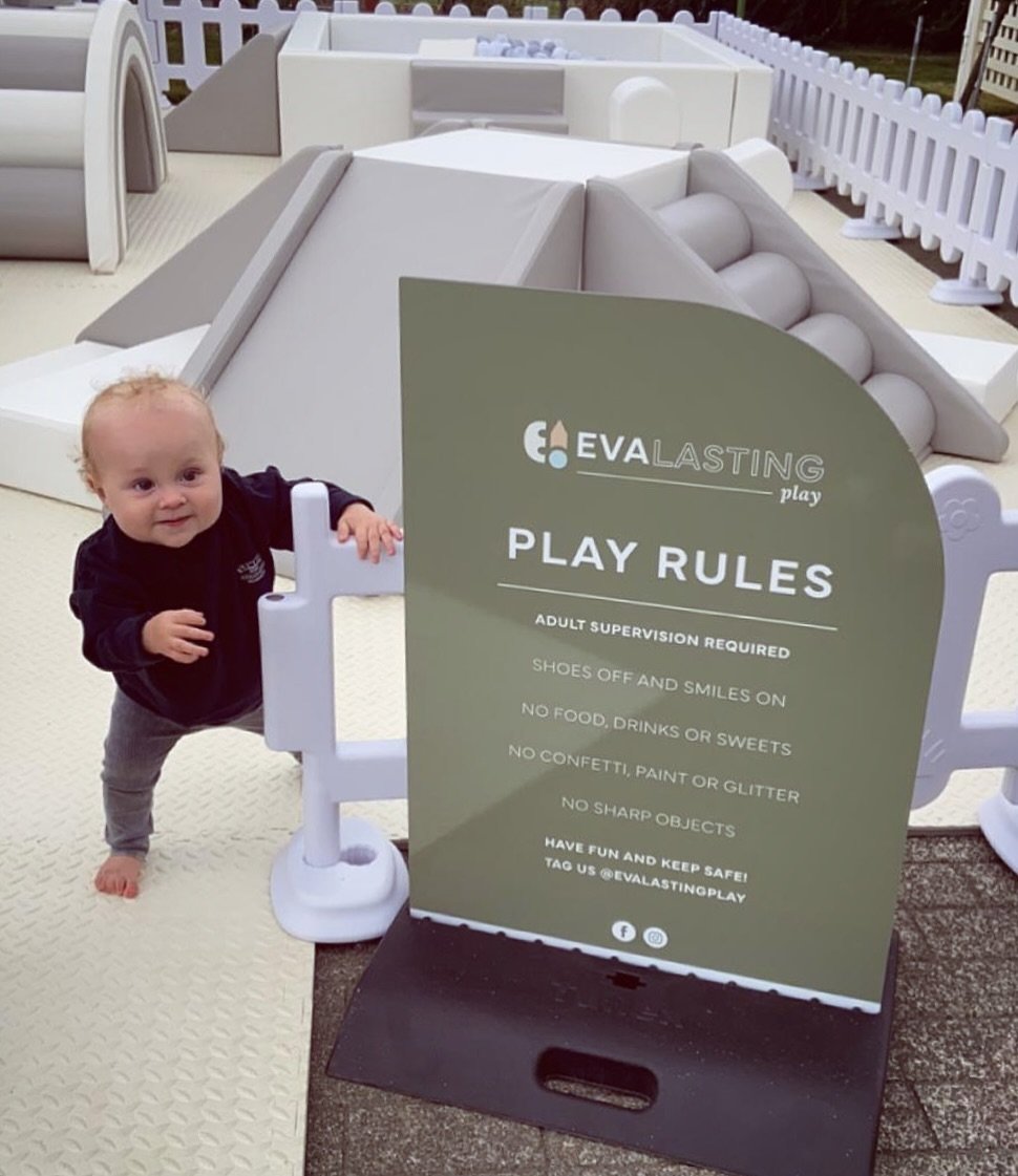 We just love receiving your photos! 🥰🤍

And what a great shot of this wee birthday boy by our Play Rules - a great opportunity to sneak in a little reminder&hellip; We&rsquo;re definitely not play grinches and want everyone to have FUN, but do ask 