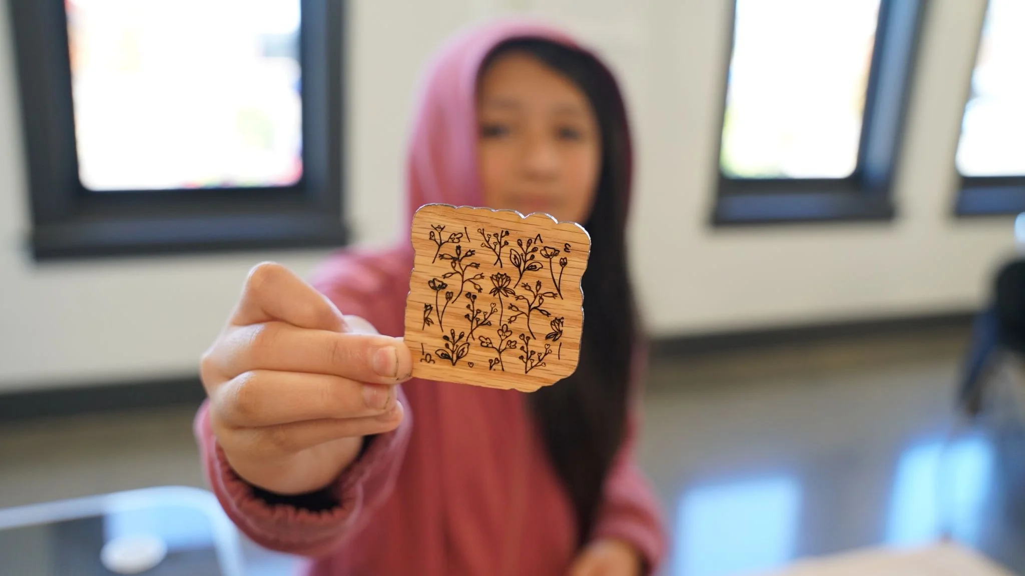 DIVAS participant with lazer print