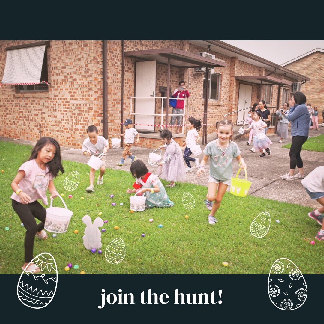 We're looking to celebrate Easter with the community this coming Saturday! There will be:
- Egg hunting (pre-school to year three) 🥚
- Face painting 🦄
- Kids colouring 🎨
- Hot cross buns + bacon egg rolls🤤😋

Weather is looking a bit sketchy, but