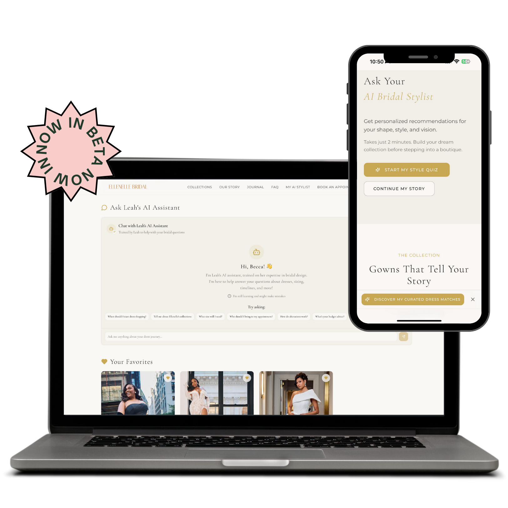 laptop and iphone with Dressit