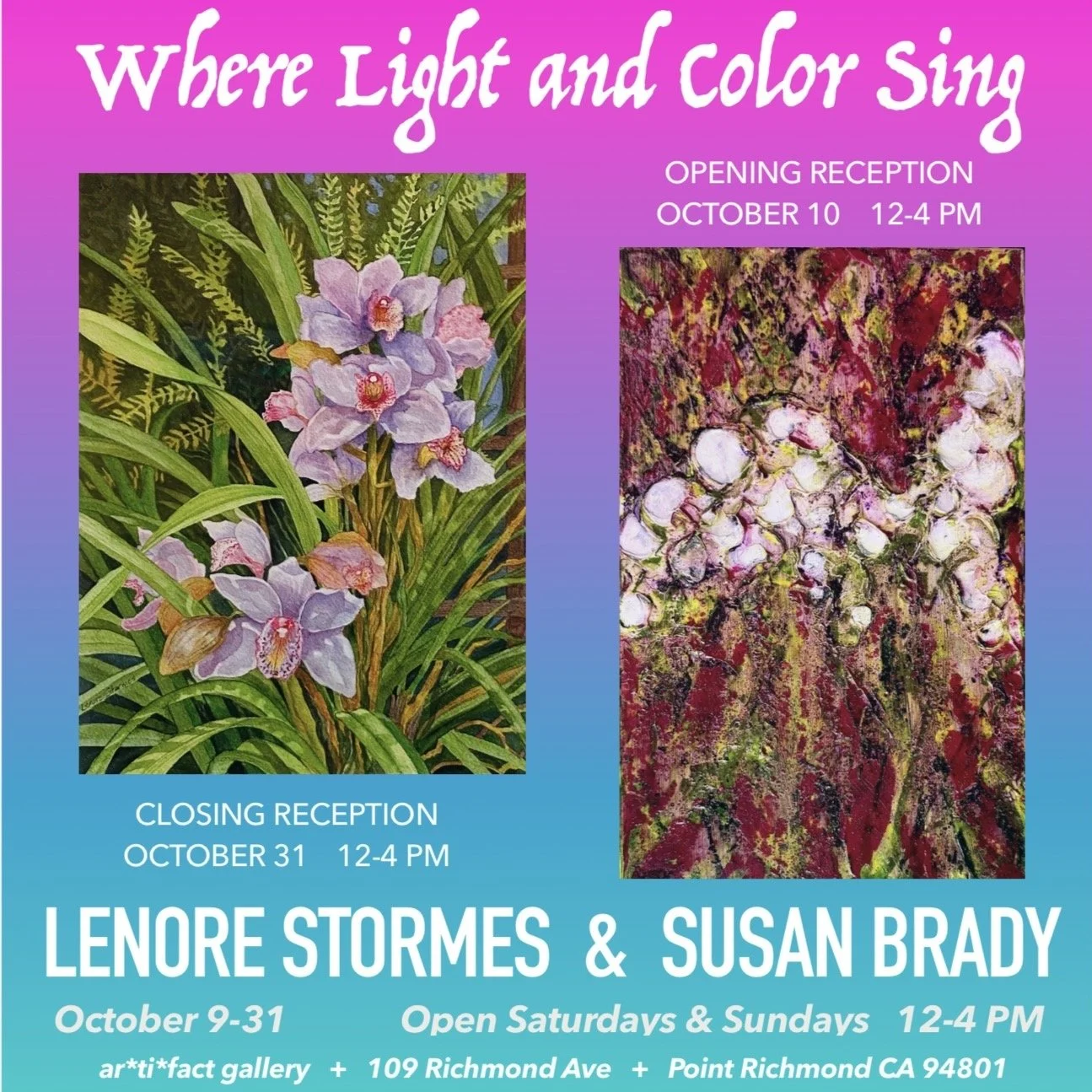 WHERE LIGHT & COLOR SING