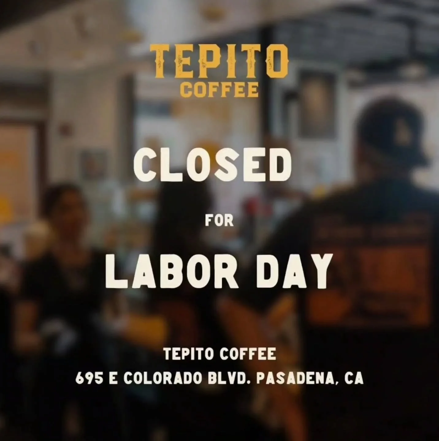 Happy Labor Day from your homies at Tepito Coffee! 💛 

Today we pause to recognize the hands and hearts that keep everything moving, from the coffee farmers in Veracruz 🇲🇽 to our baristas here in Pasadena ☕. None of it happens without their dedica