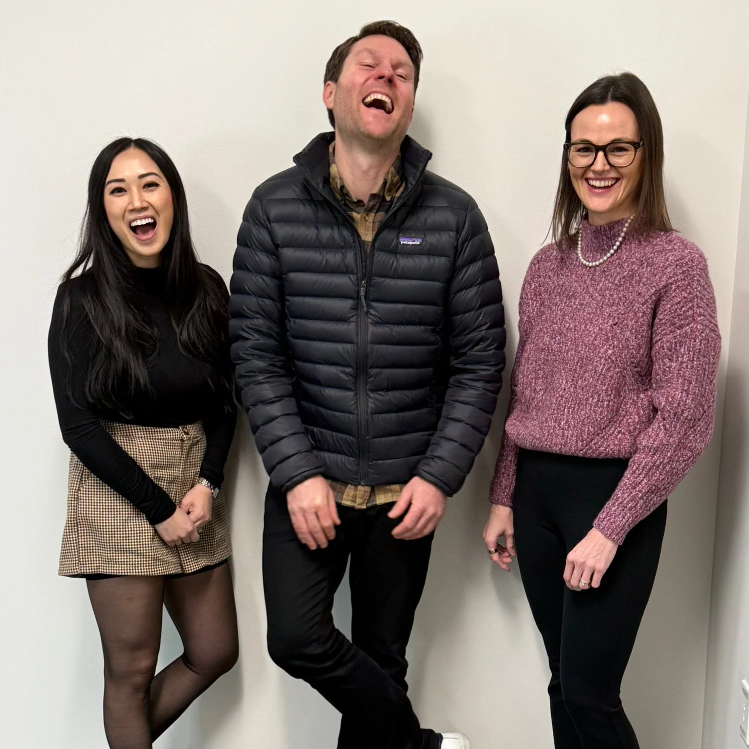 Jason Nichols with escrow officer and title representative, Portland real estate transaction team.