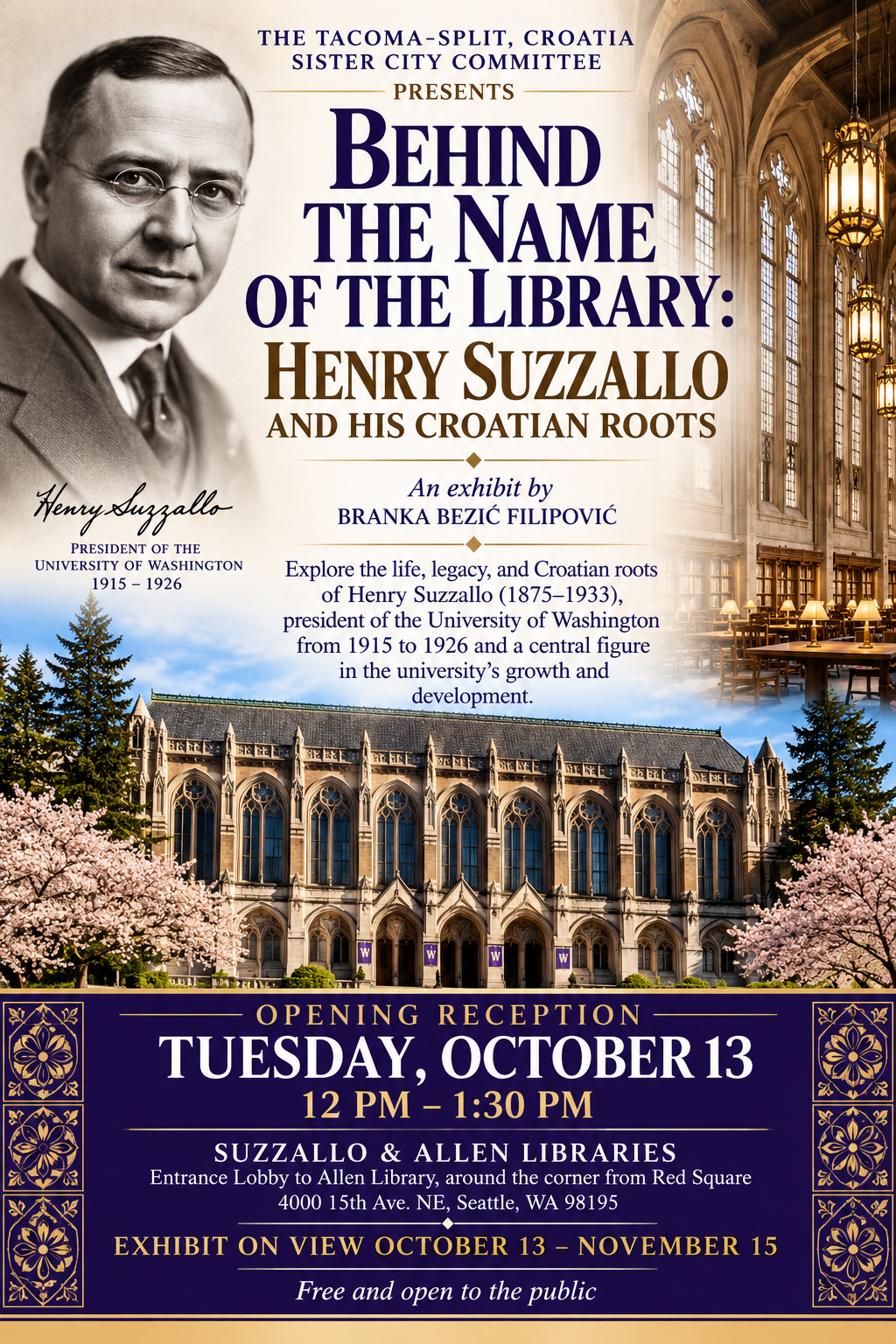 Behind the Name of the Library: Henry Suzzallo and his Croatian Roots