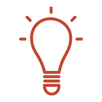 Icon of a lightbulb with lines indicating brightness.